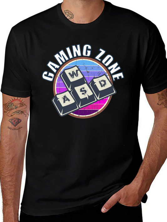 Gaming Zone Retro Keyboard T-Shirt - Gamer Apparel