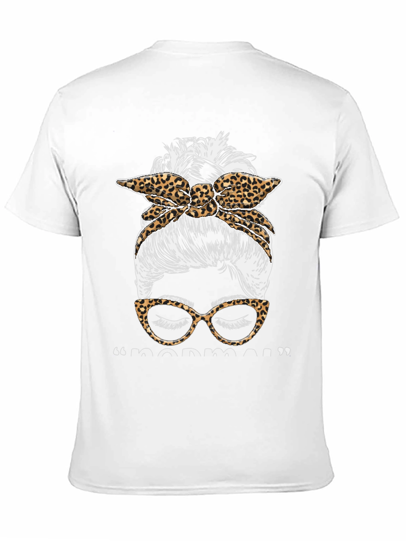 Messy Bun Leopard Tee - Not Normal