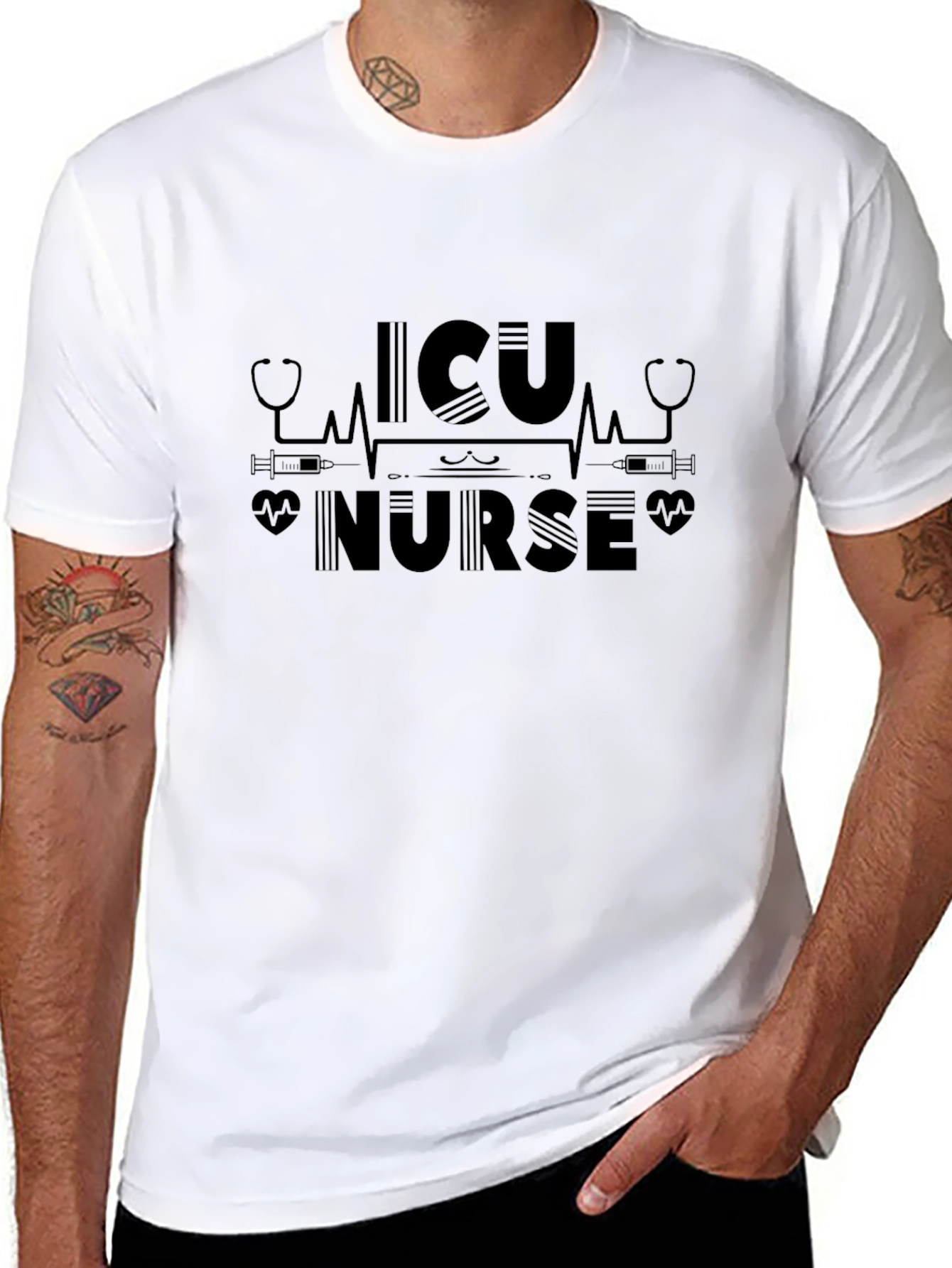 ICU Nurse Graphic T-Shirt - Healthcare Hero Tee