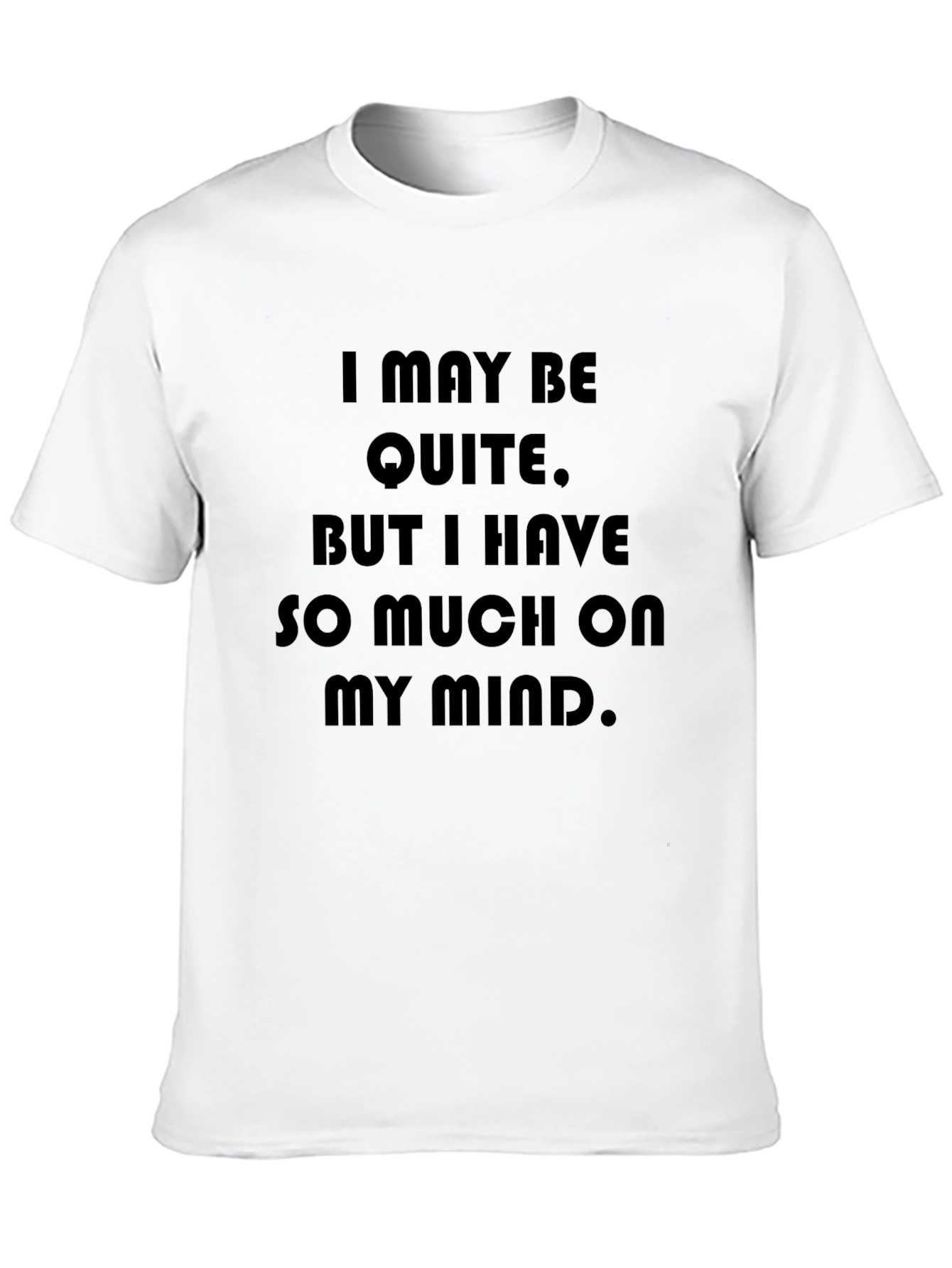 Quiet Mind T-Shirt: Soft Black Graphic Tee