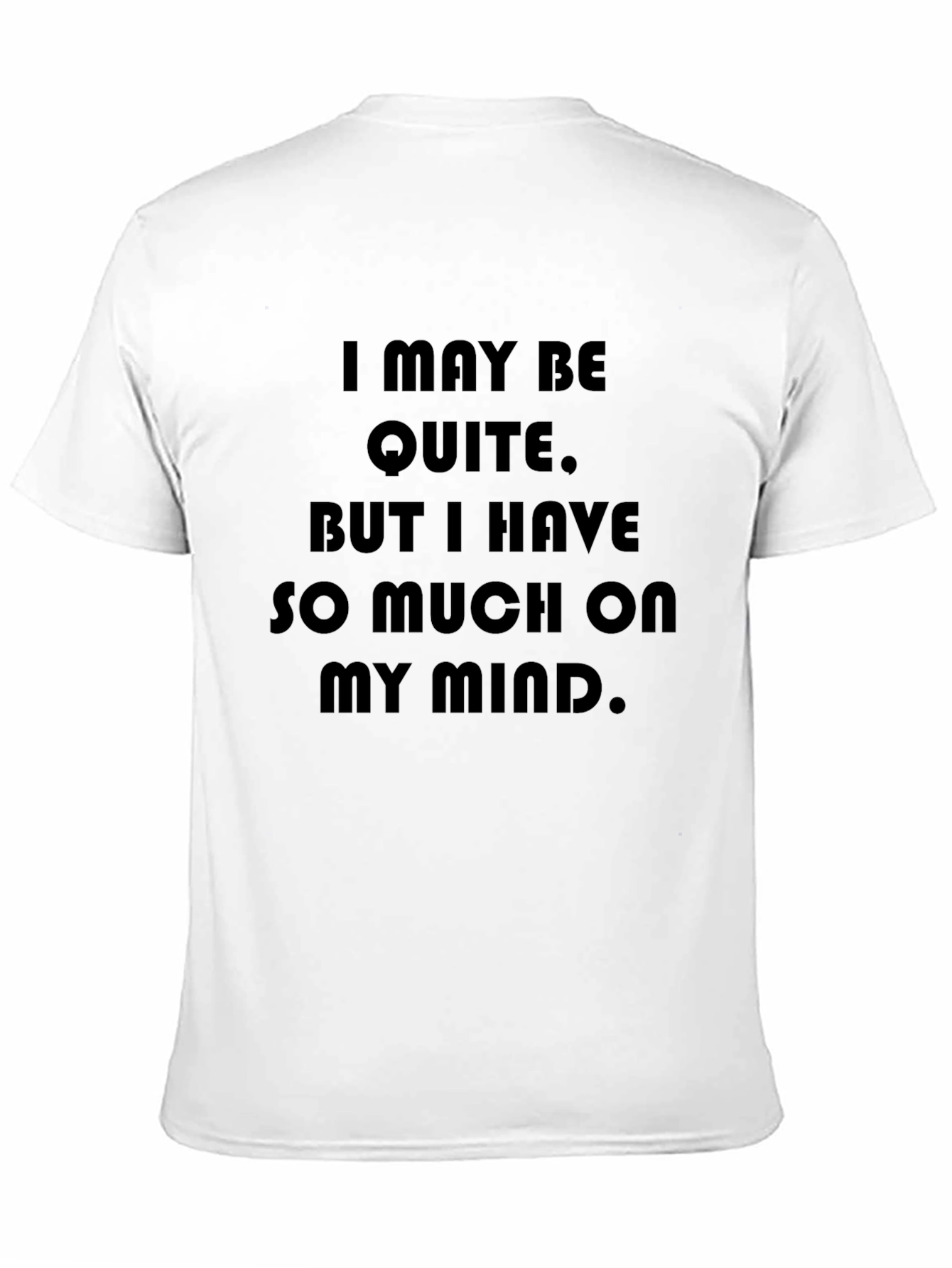 Quiet Mind T-Shirt: Soft Black Graphic Tee