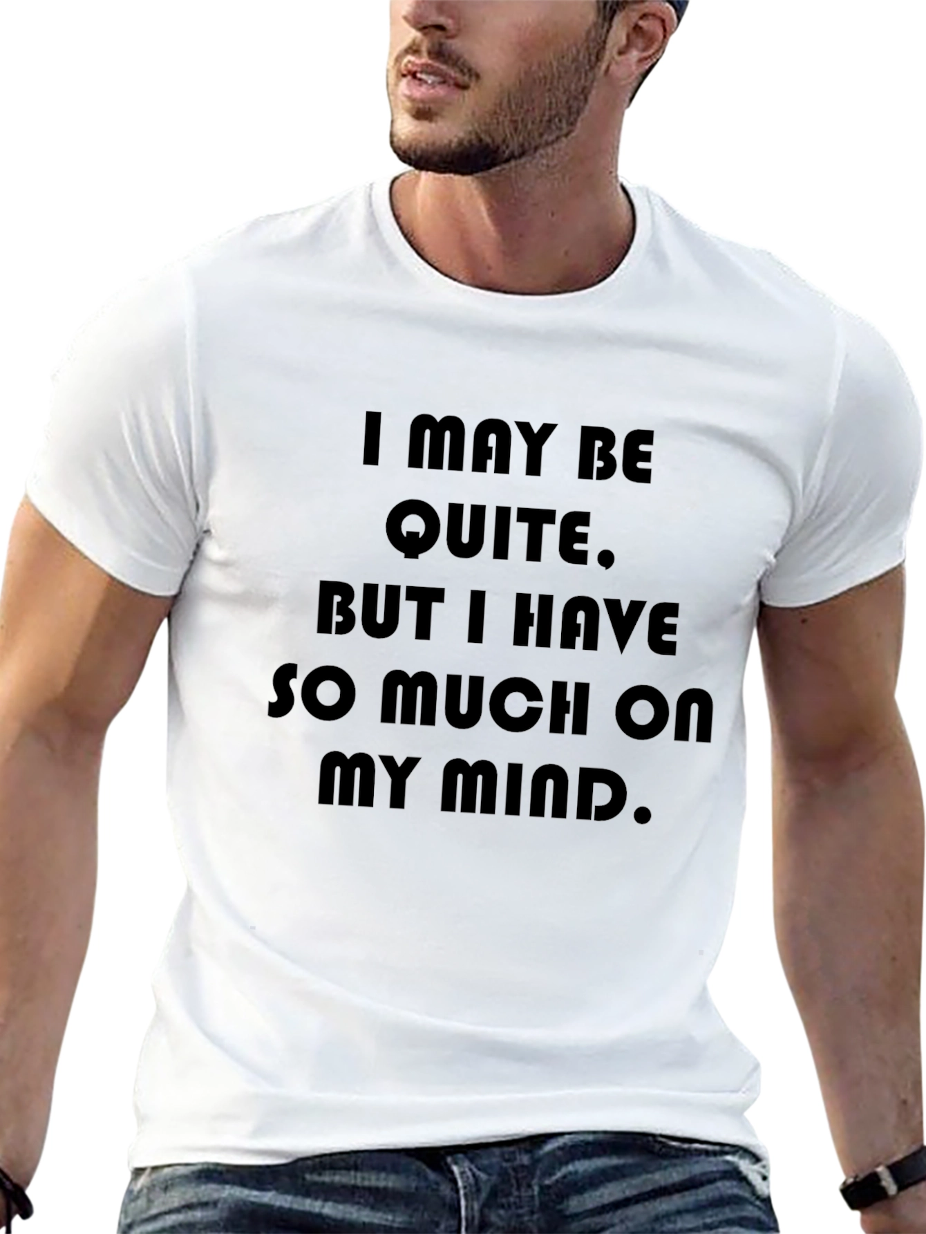 Quiet Mind T-Shirt: Soft Black Graphic Tee