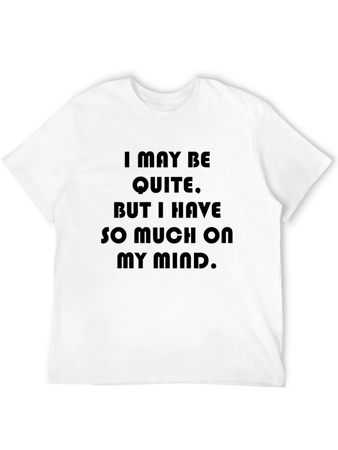 Quiet Mind T-Shirt: Soft Black Graphic Tee