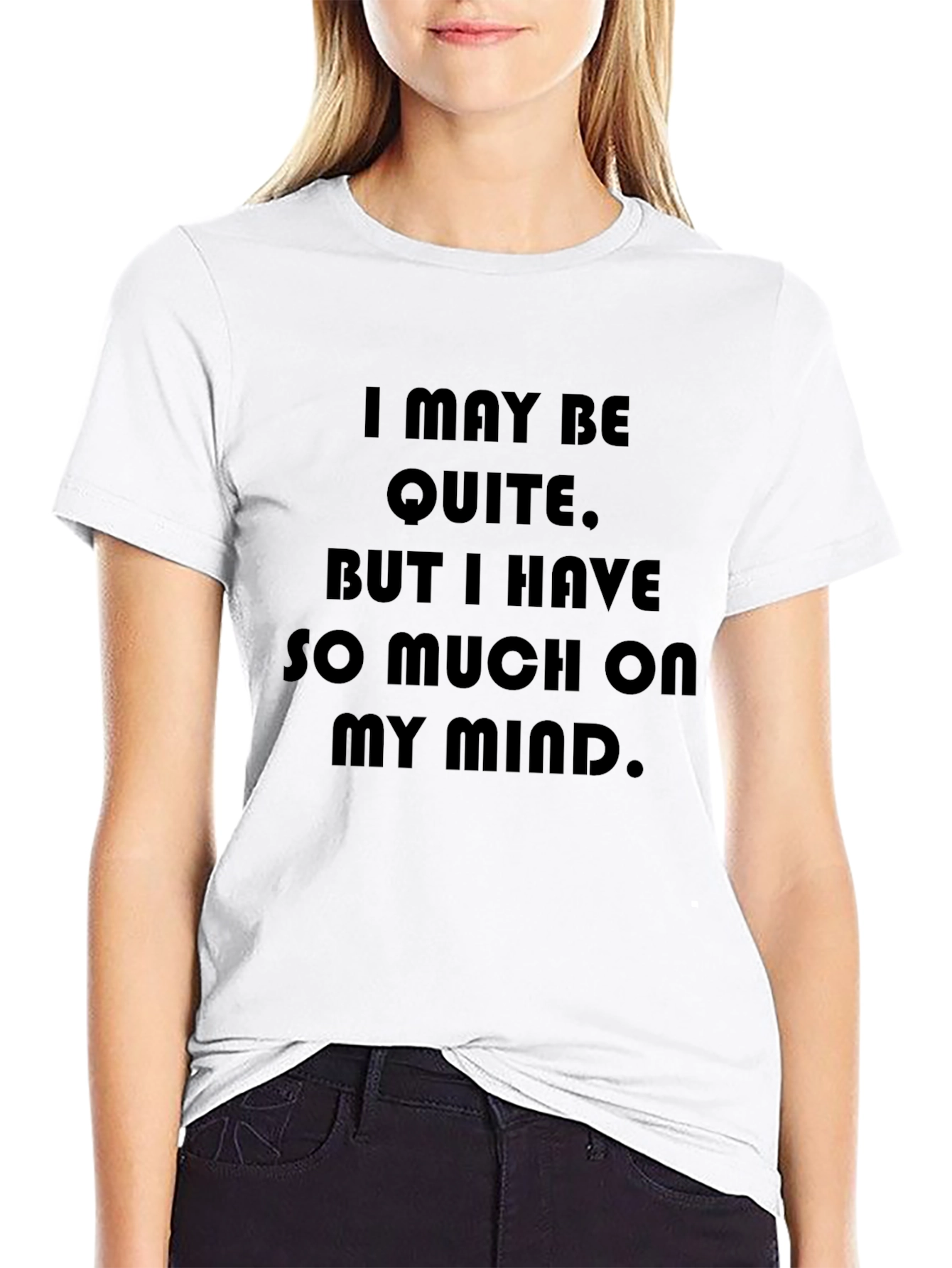 Quiet Mind T-Shirt: Soft Black Graphic Tee