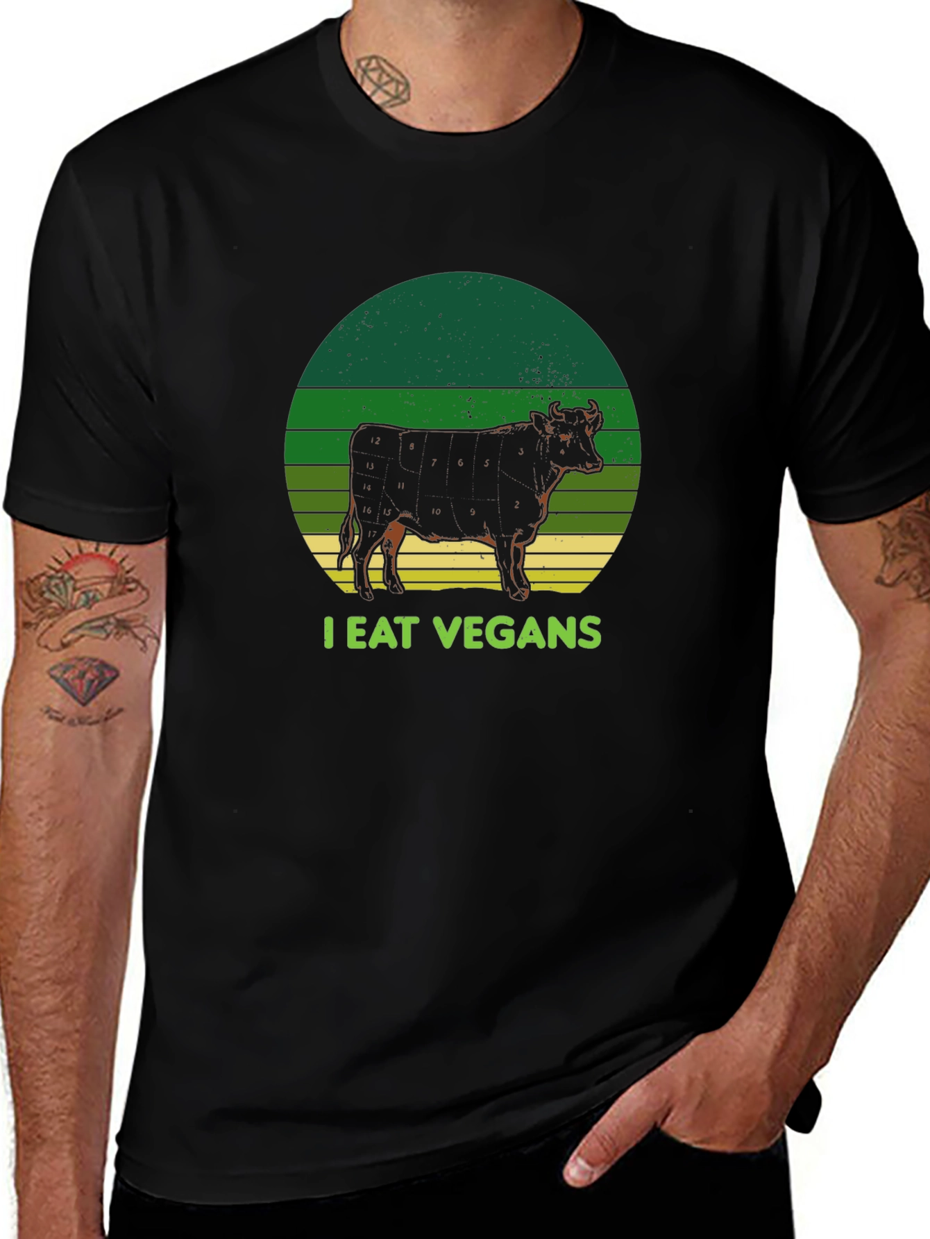 I Eat Vegans T-Shirt - Funny Graphic Tee