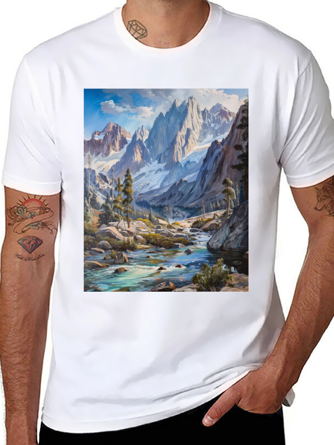 Mountains Landscape Graphic Tee