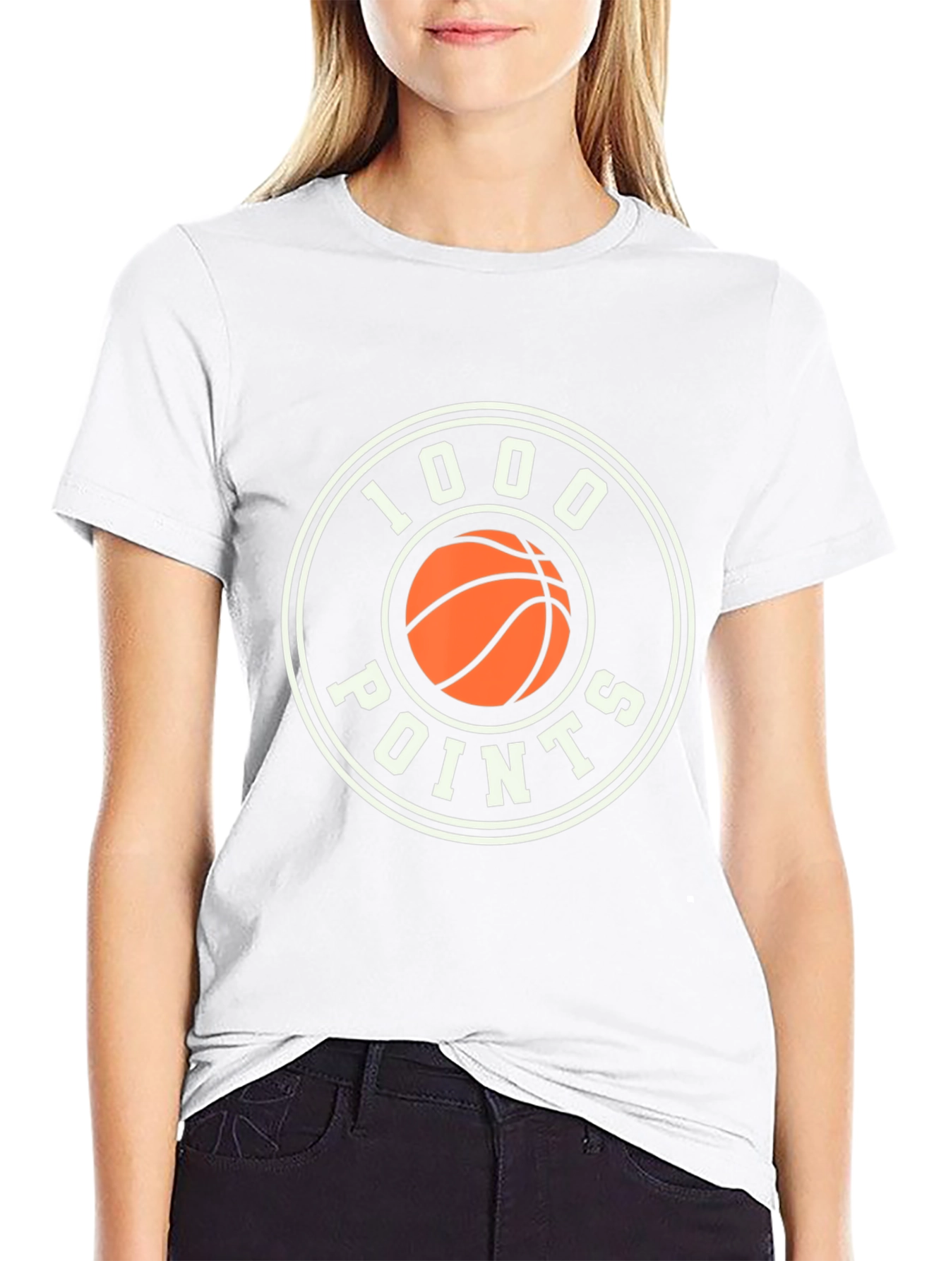 1000 Points Basketball Graphic T-Shirt
