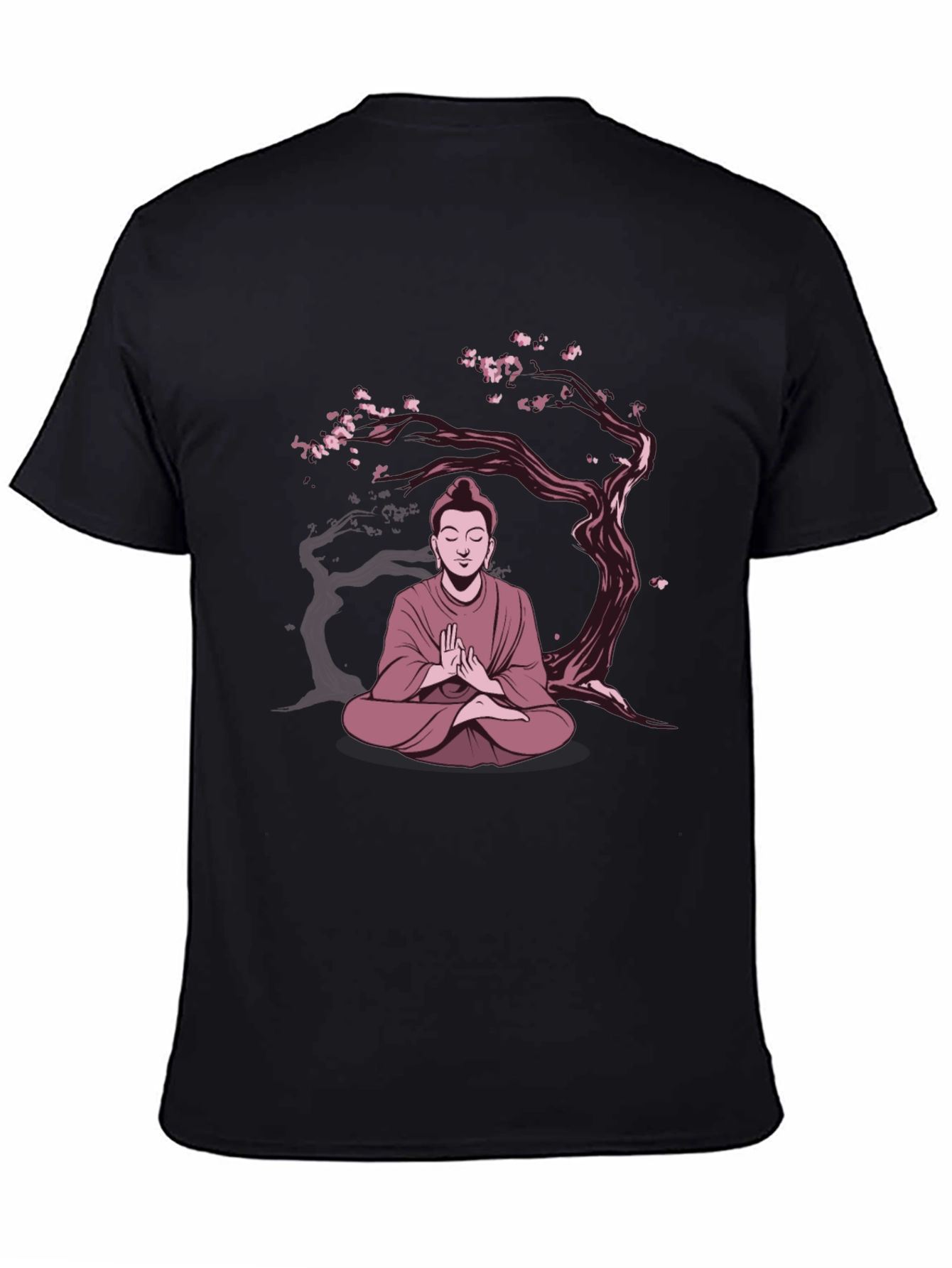Buddha Under Sakura Tree Graphic Tee