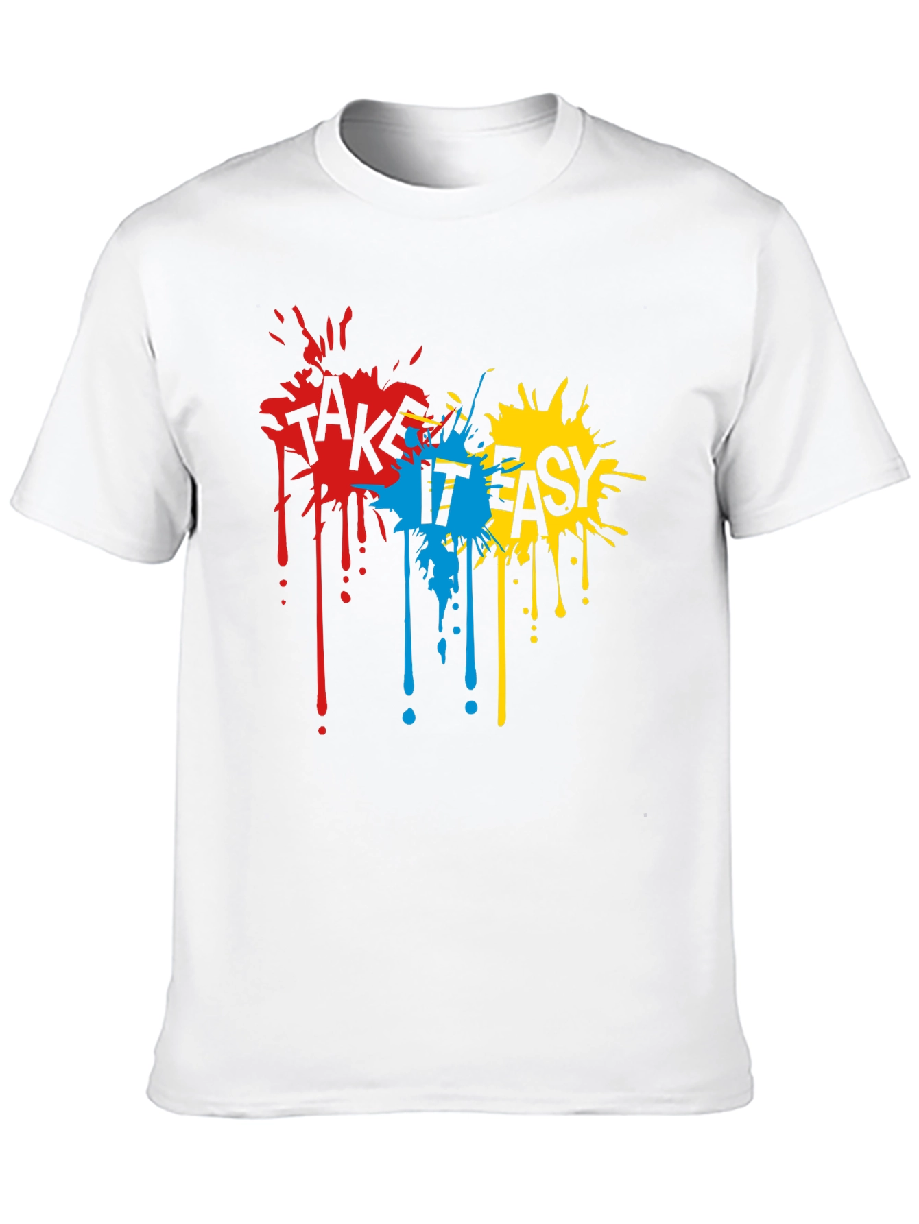 Take It Easy Graphic Tee - Casual Black T-Shirt