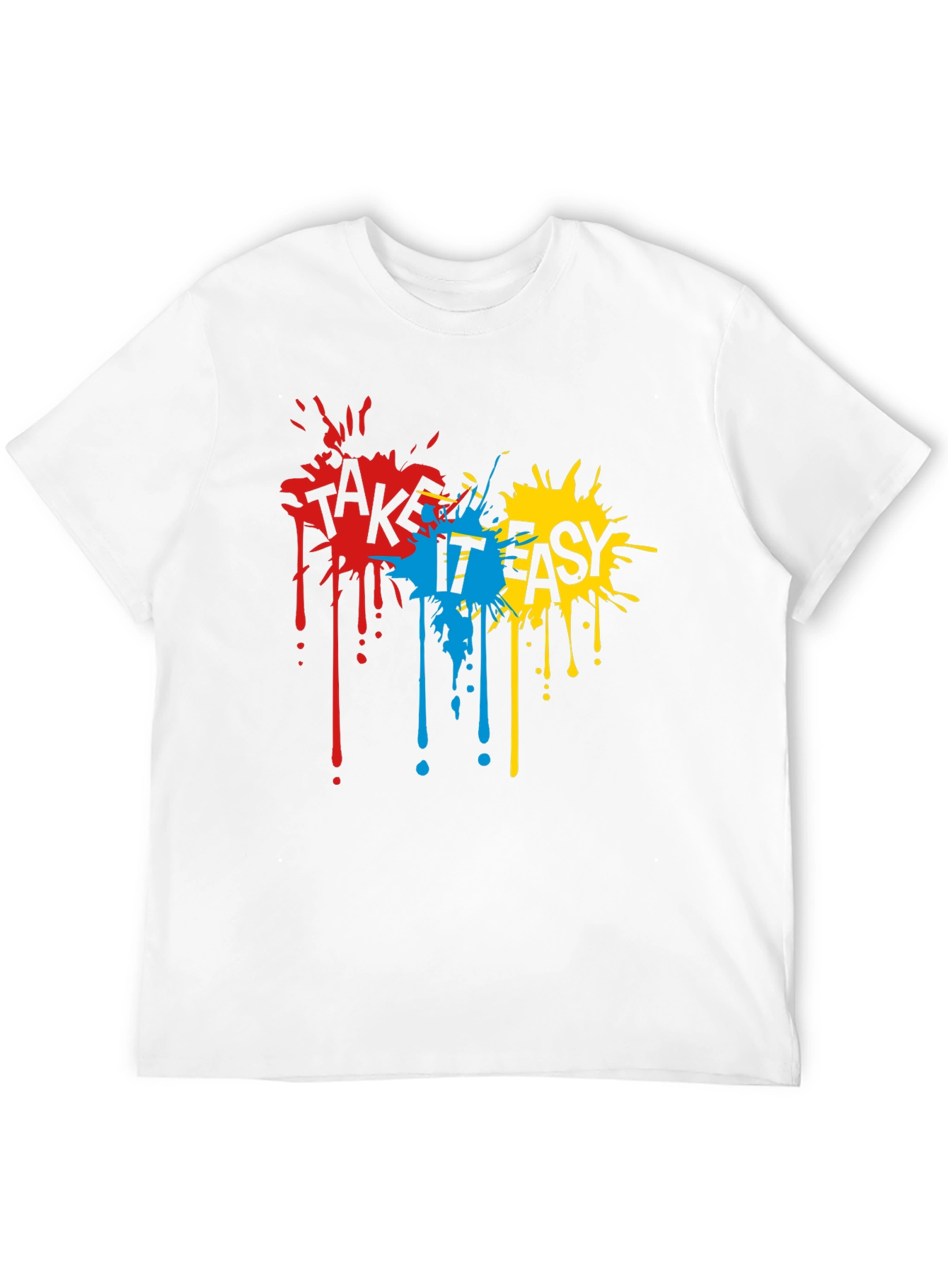 Take It Easy Graphic Tee - Casual Black T-Shirt