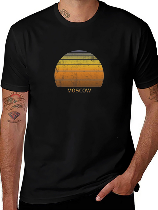 Retro Moscow Sunset T-Shirt - Vintage Style Tee