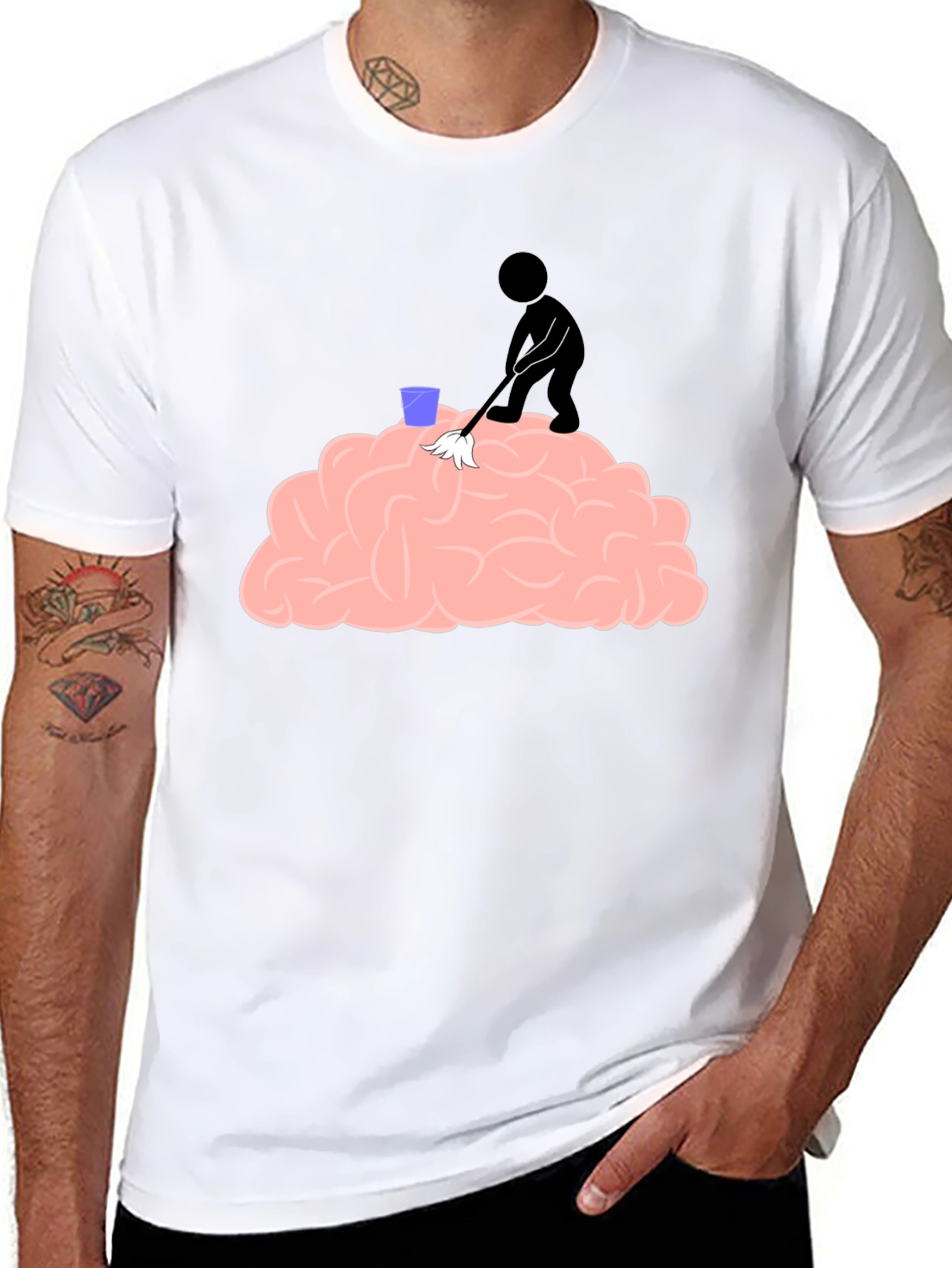 Brain Cleaning Crew T-Shirt - Funny Graphic Tee