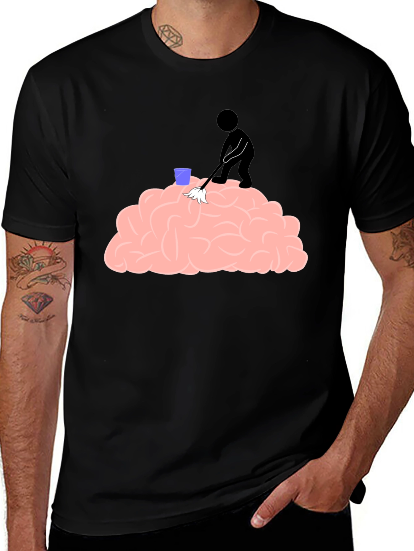 Brain Cleaning Crew T-Shirt - Funny Graphic Tee