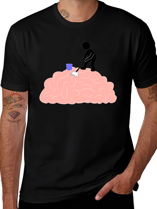 Brain Cleaning Crew T-Shirt - Funny Graphic Tee