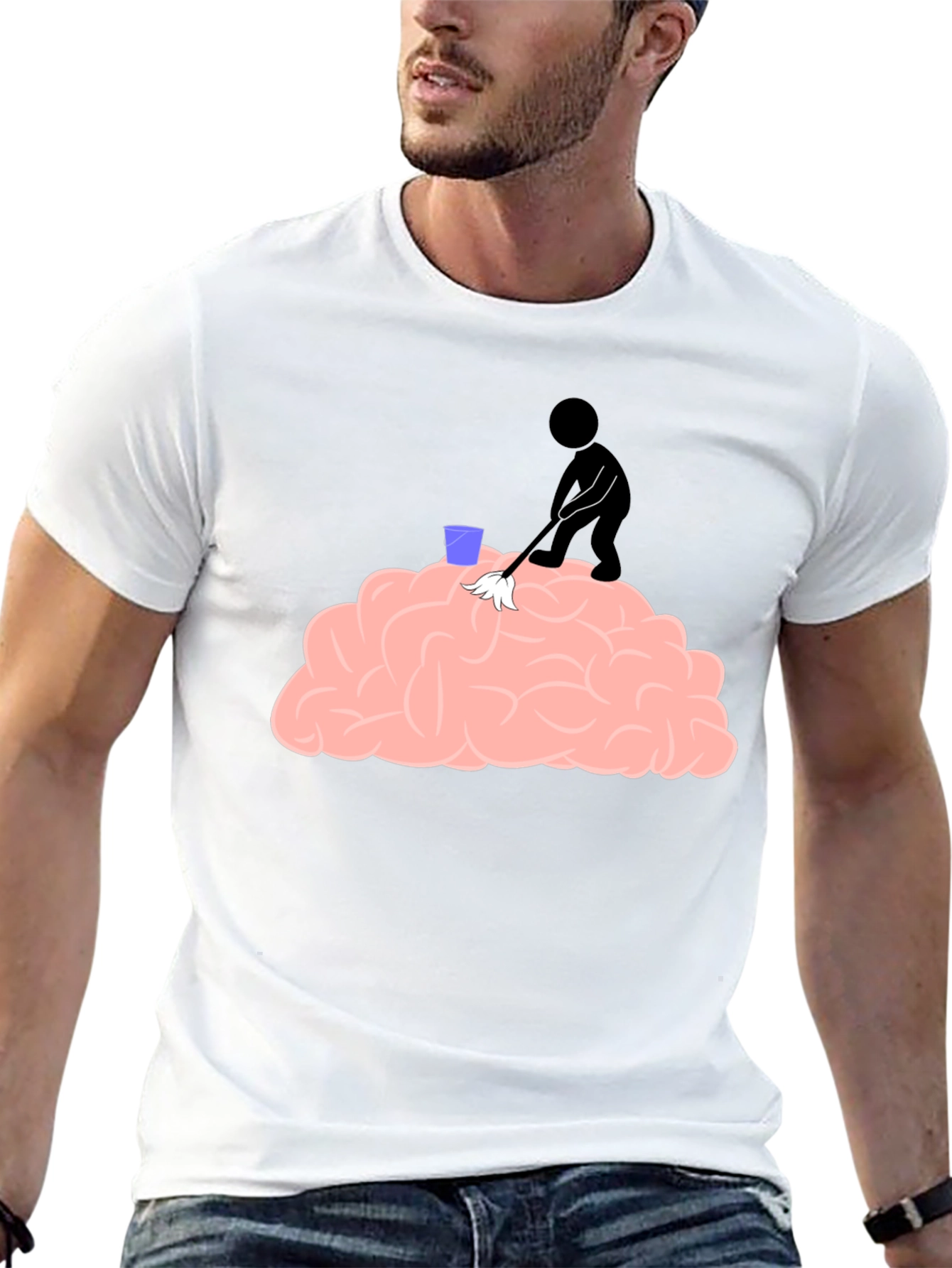 Brain Cleaning Crew T-Shirt - Funny Graphic Tee