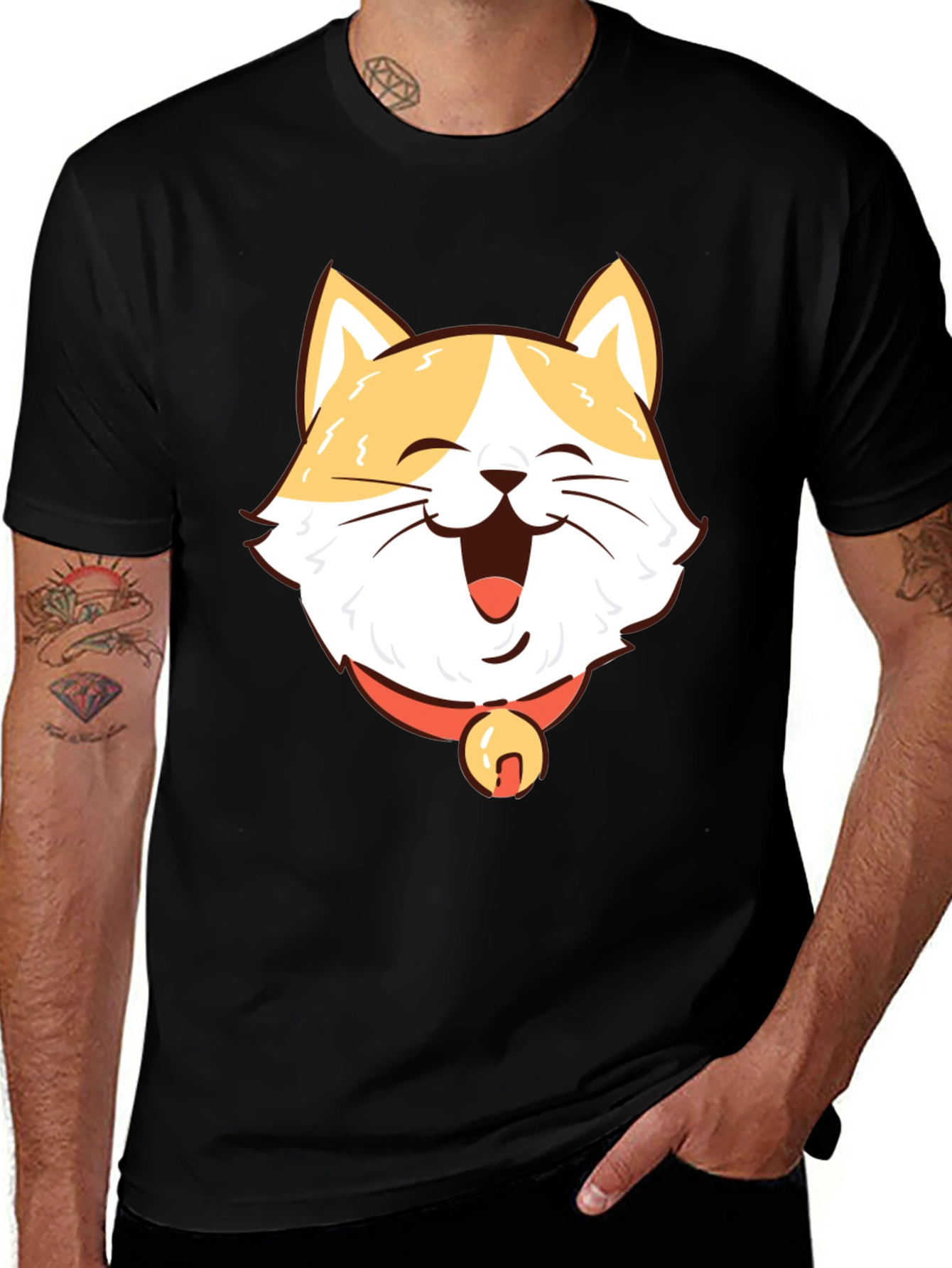 Happy Cat T-Shirt - Cute Pet Graphic Tee