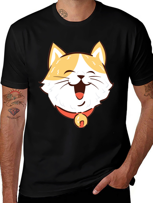 Happy Cat T-Shirt - Cute Pet Graphic Tee