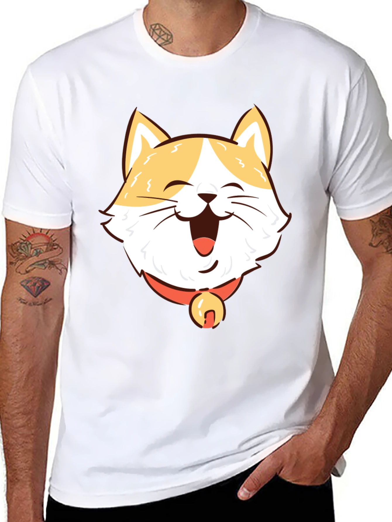 Happy Cat T-Shirt - Cute Pet Graphic Tee