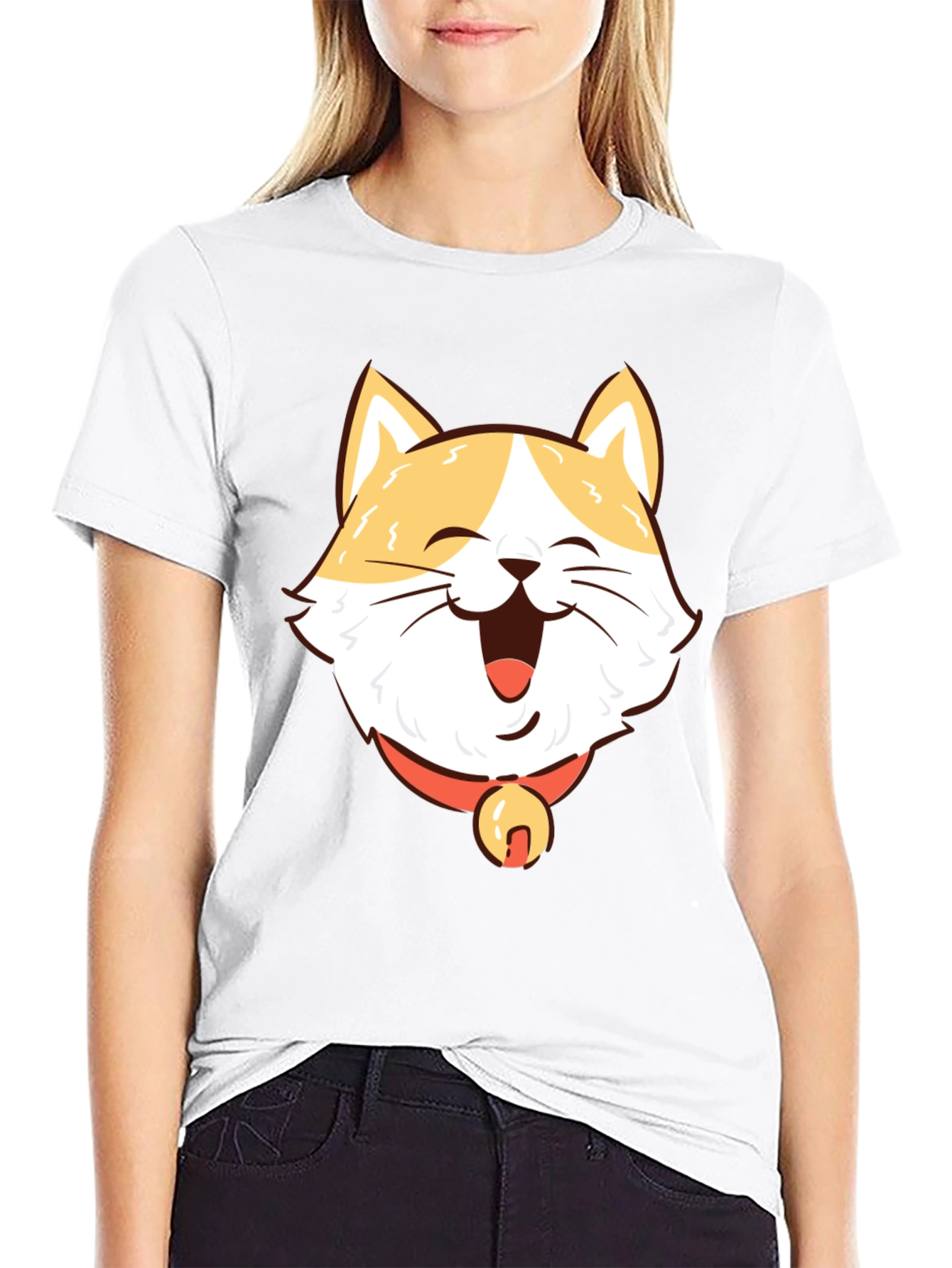 Happy Cat T-Shirt - Cute Pet Graphic Tee