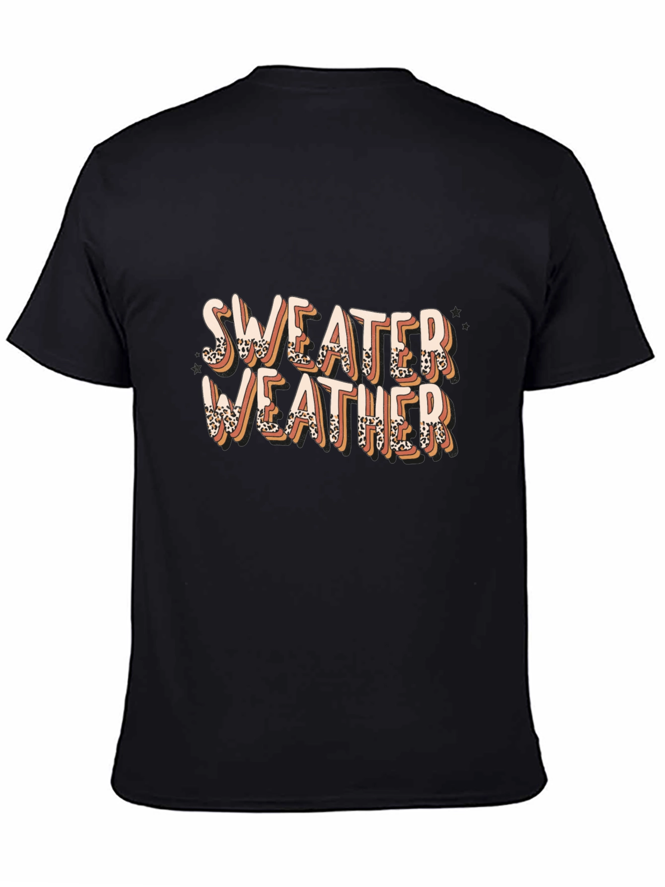 Sweater Weather Leopard Print Graphic Tee