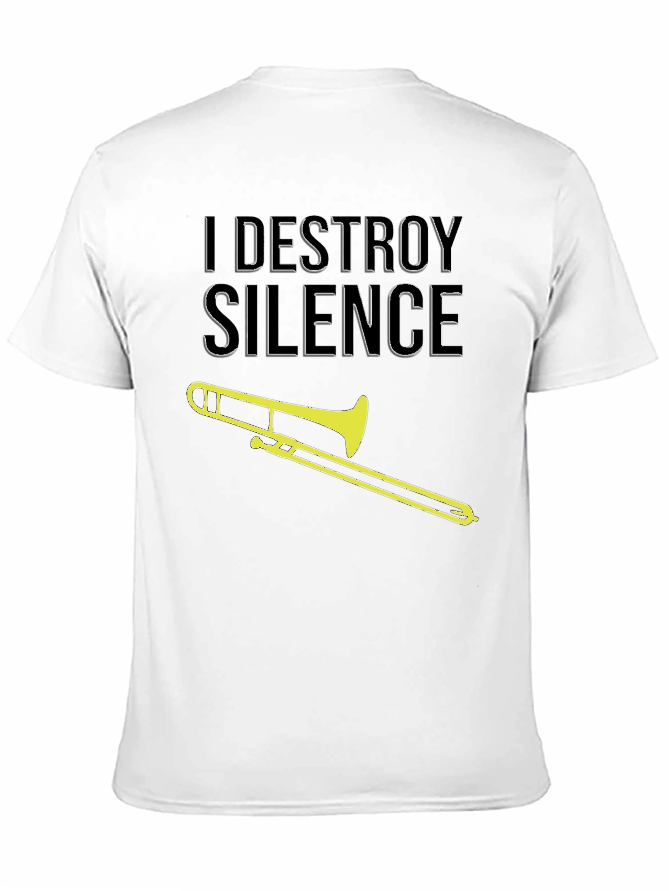 I Destroy Silence Trombone Graphic Tee
