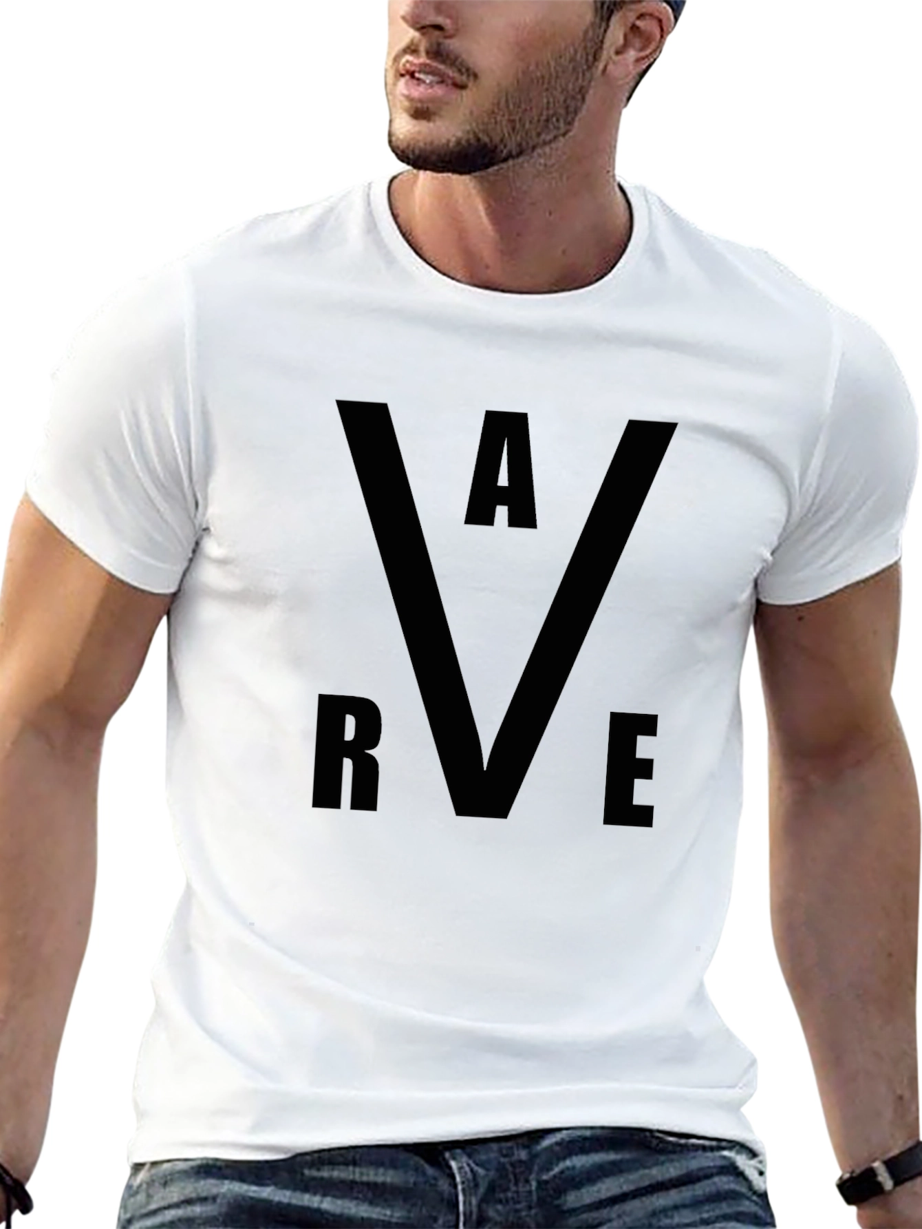 Black RAVE Graphic T-Shirt - Stylish & Comfortable