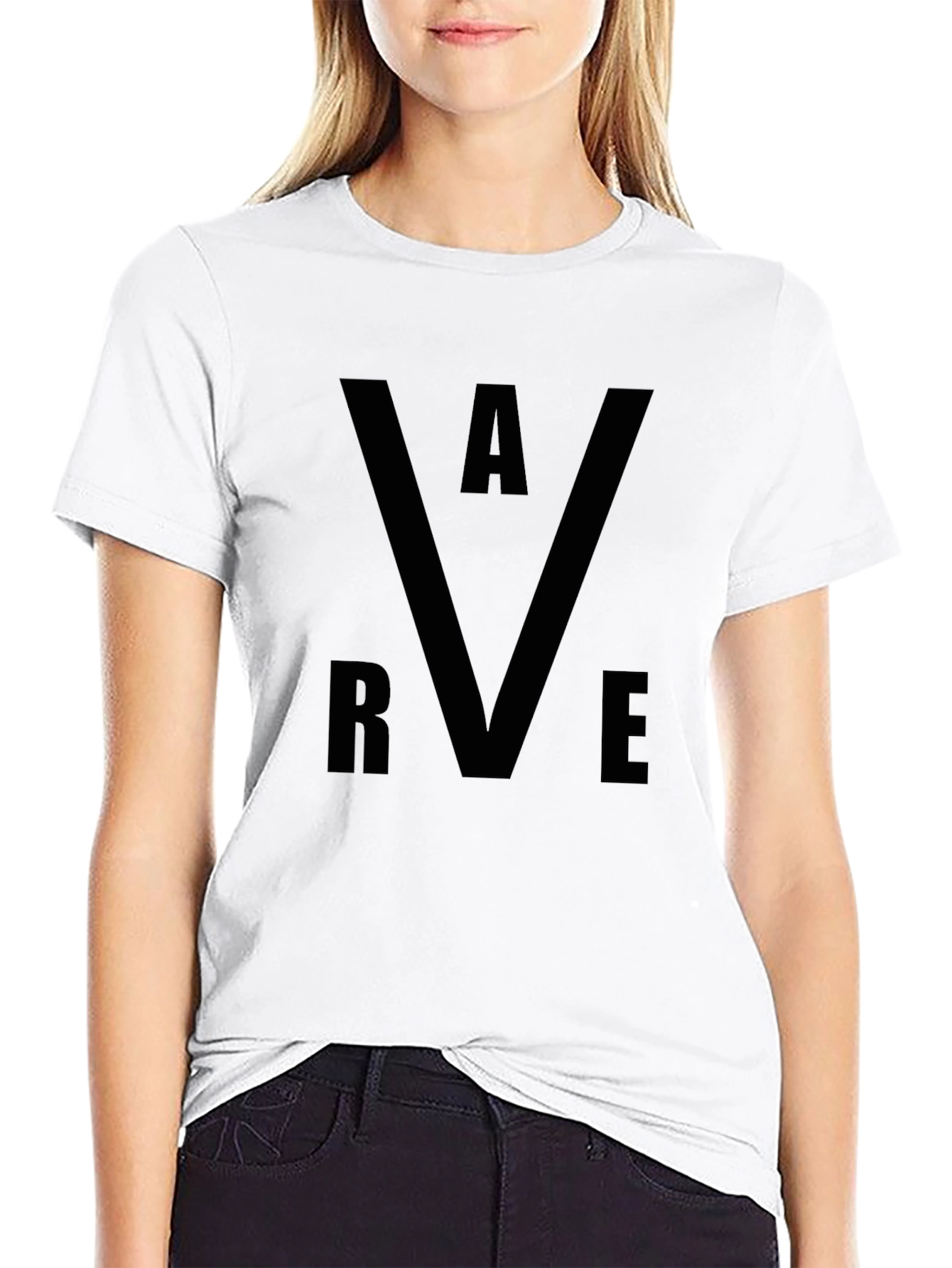 Black RAVE Graphic T-Shirt - Stylish & Comfortable
