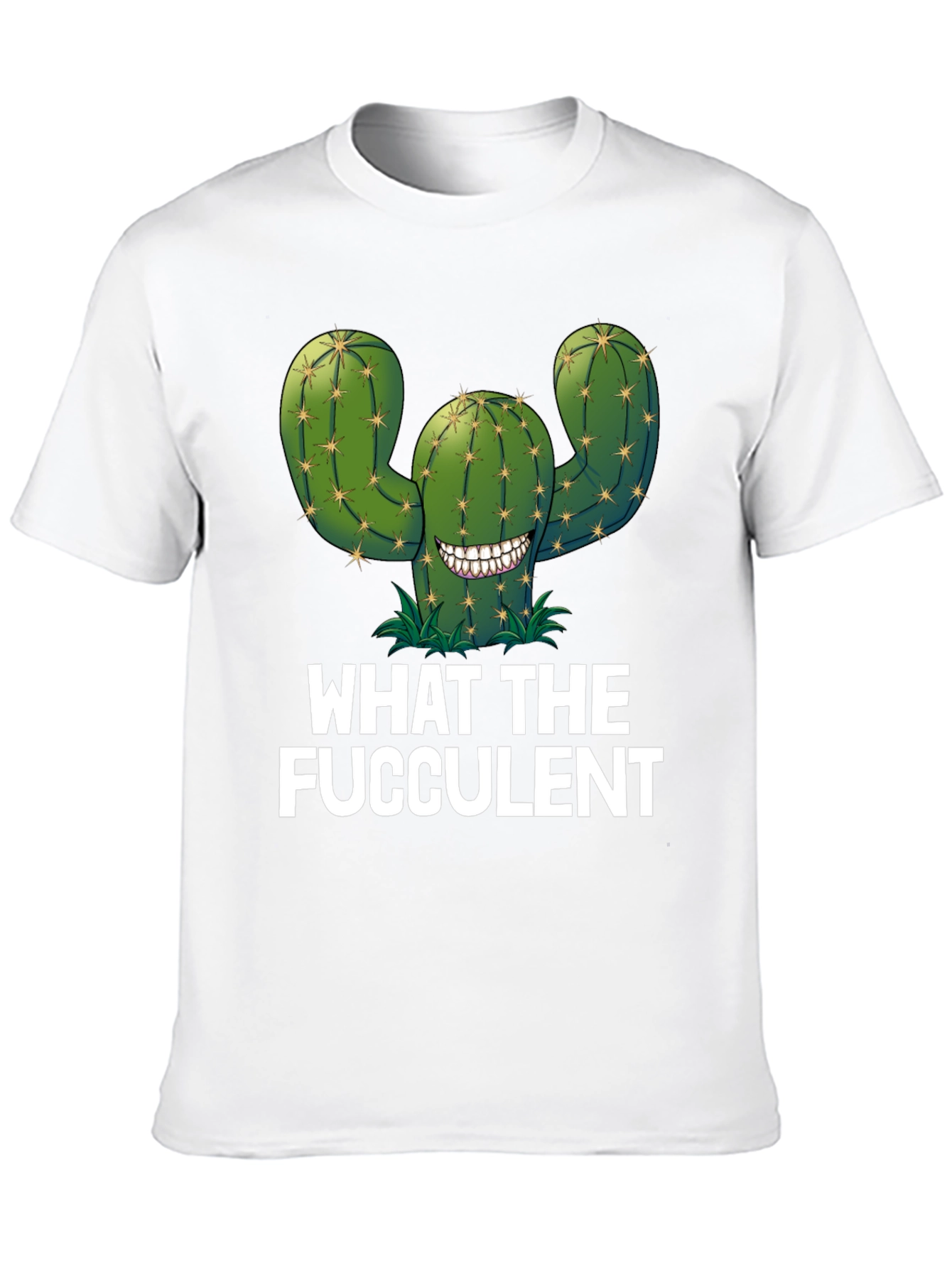 What the Fucculent Cactus Graphic Tee