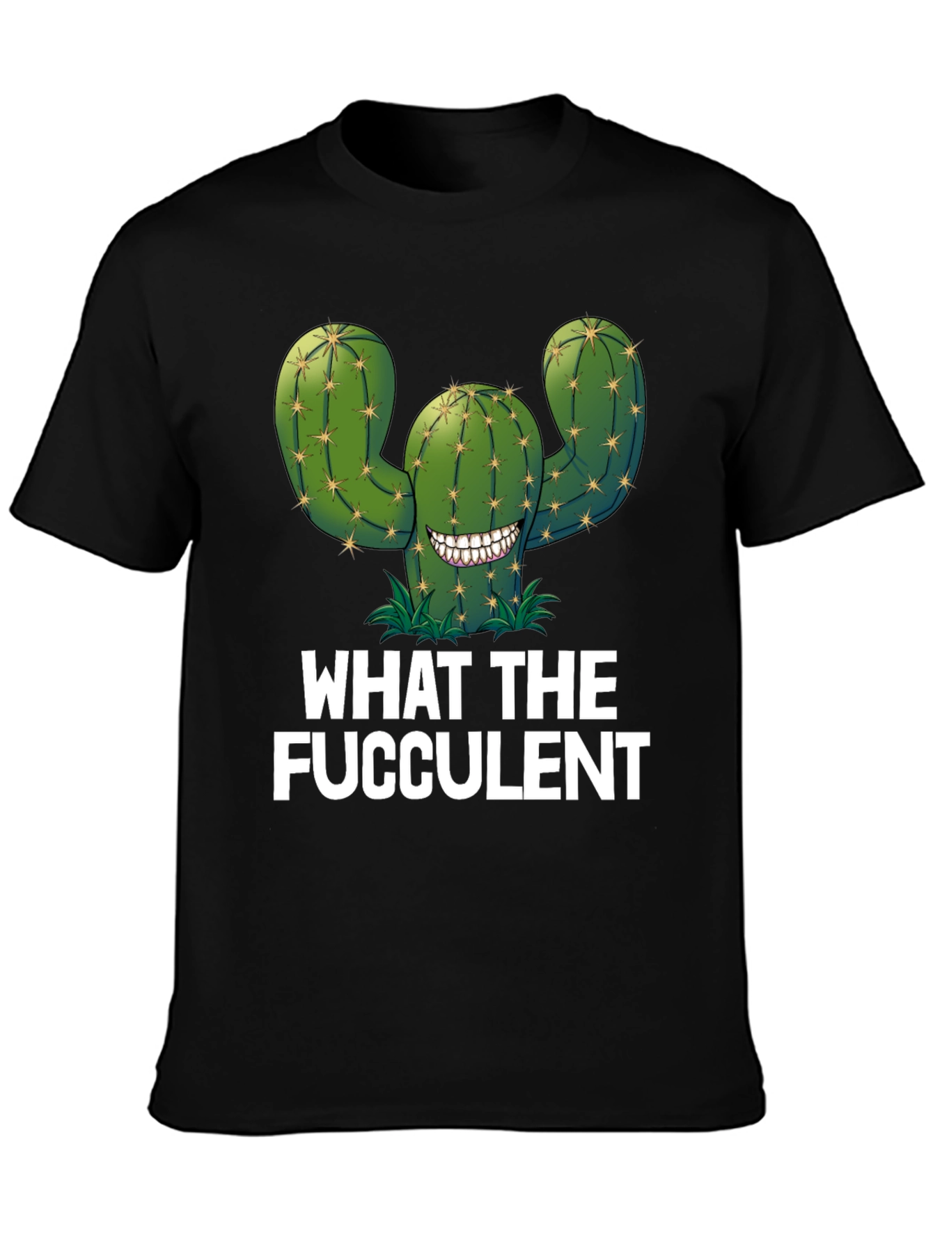 What the Fucculent Cactus Graphic Tee