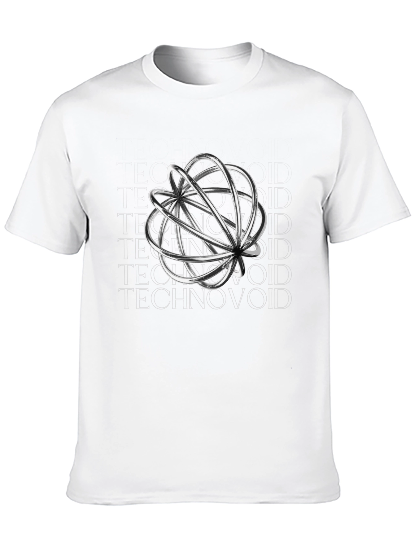 Technovoid Graphic T-Shirt - Modern Black Tee