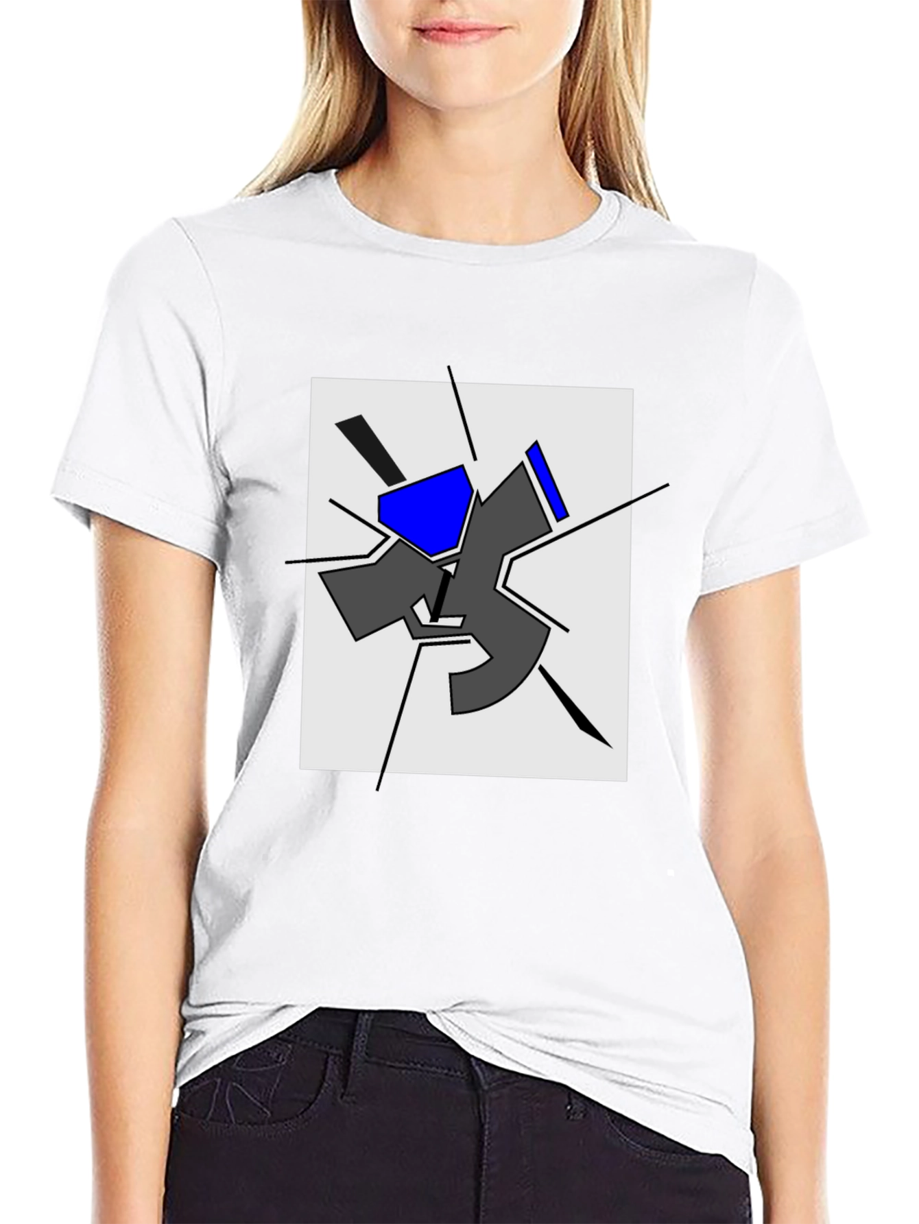 Abstract Geometric T-Shirt - Modern Art Tee