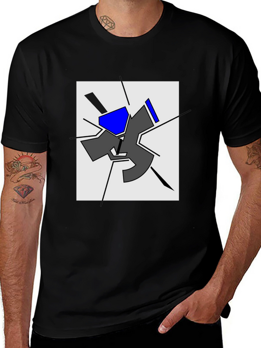 Abstract Geometric T-Shirt - Modern Art Tee
