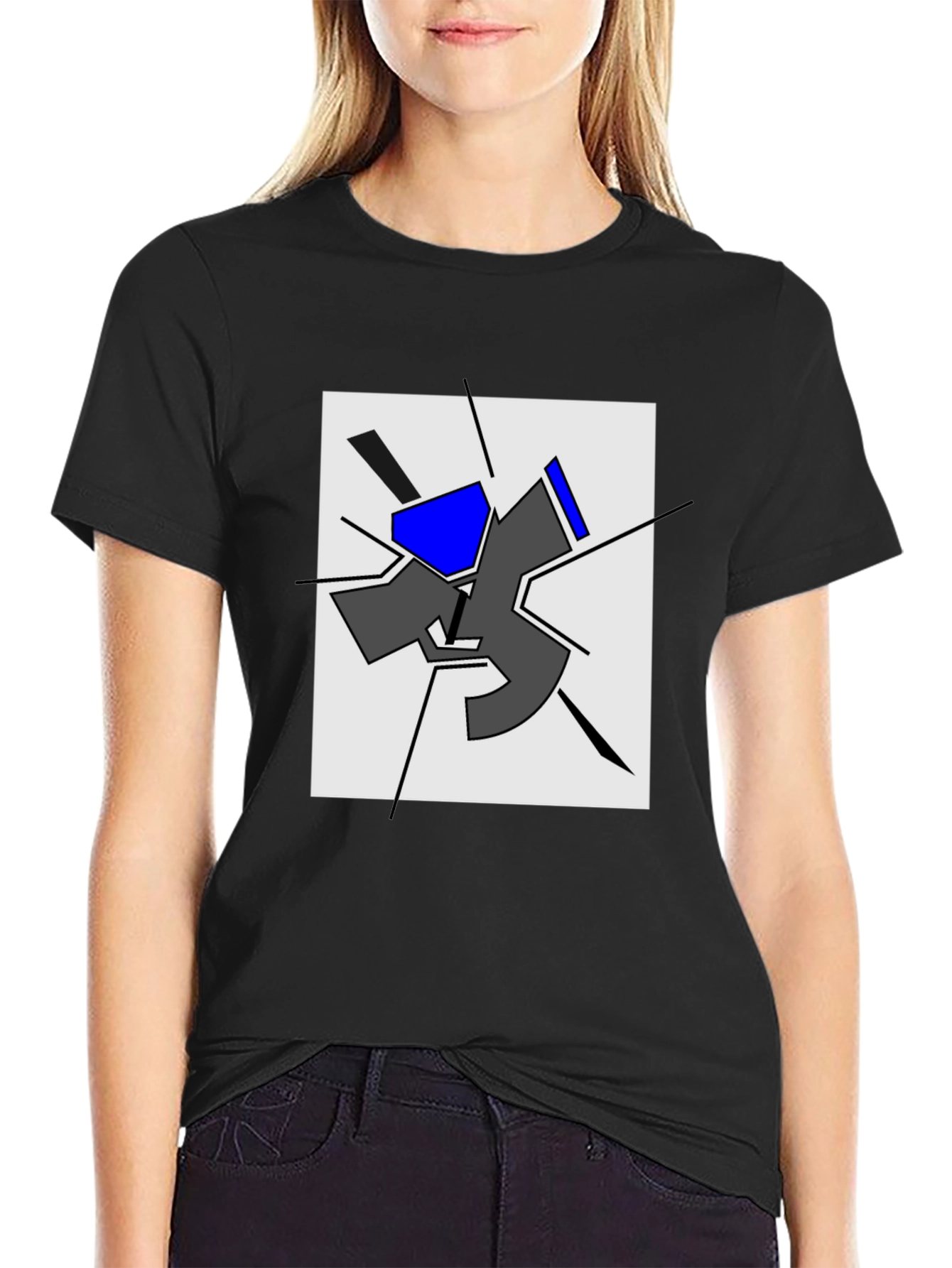 Abstract Geometric T-Shirt - Modern Art Tee
