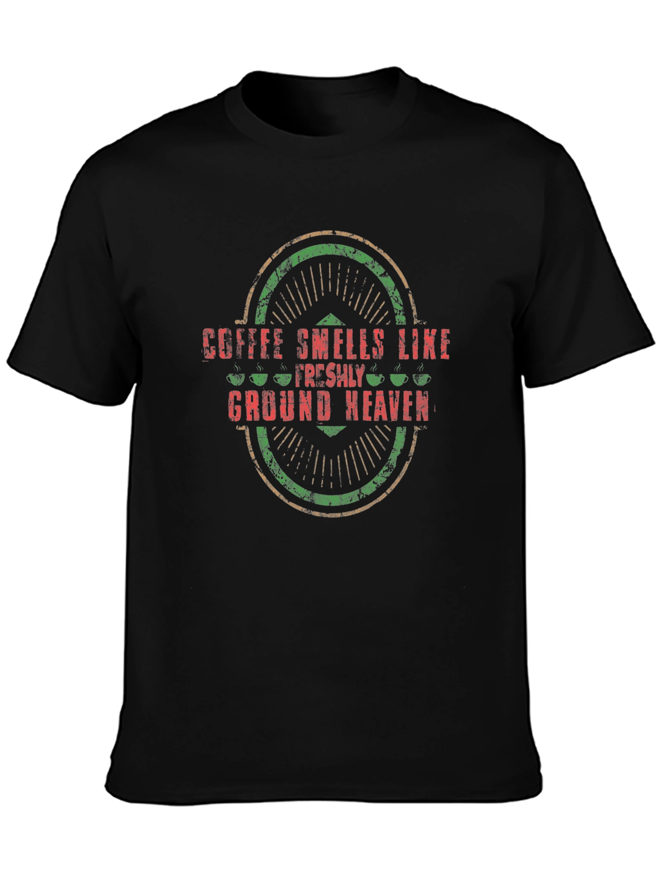 Coffee Smells Like Ground Heaven Graphic Tee