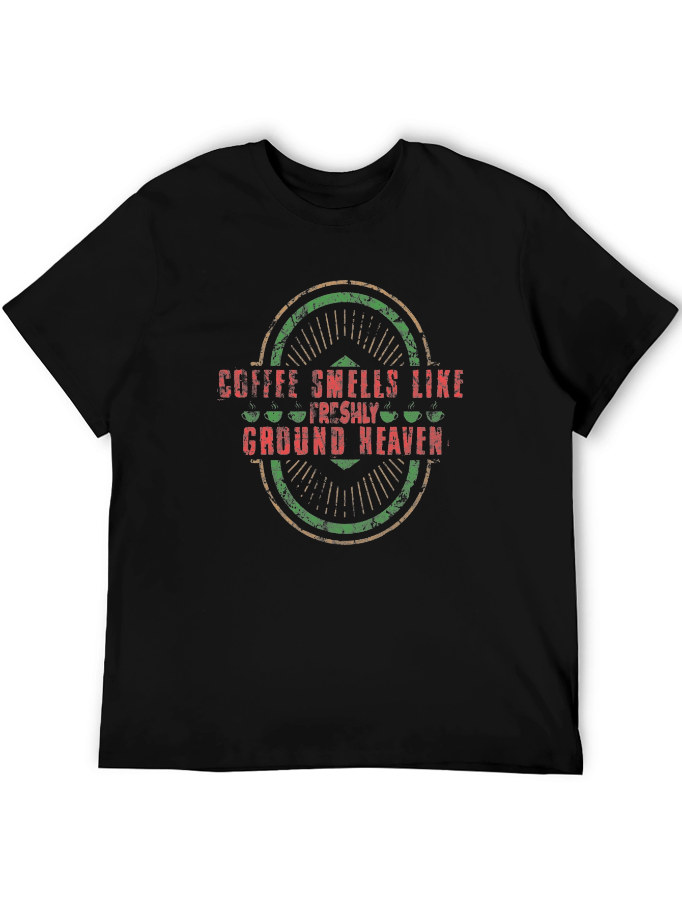 Coffee Smells Like Ground Heaven Graphic Tee