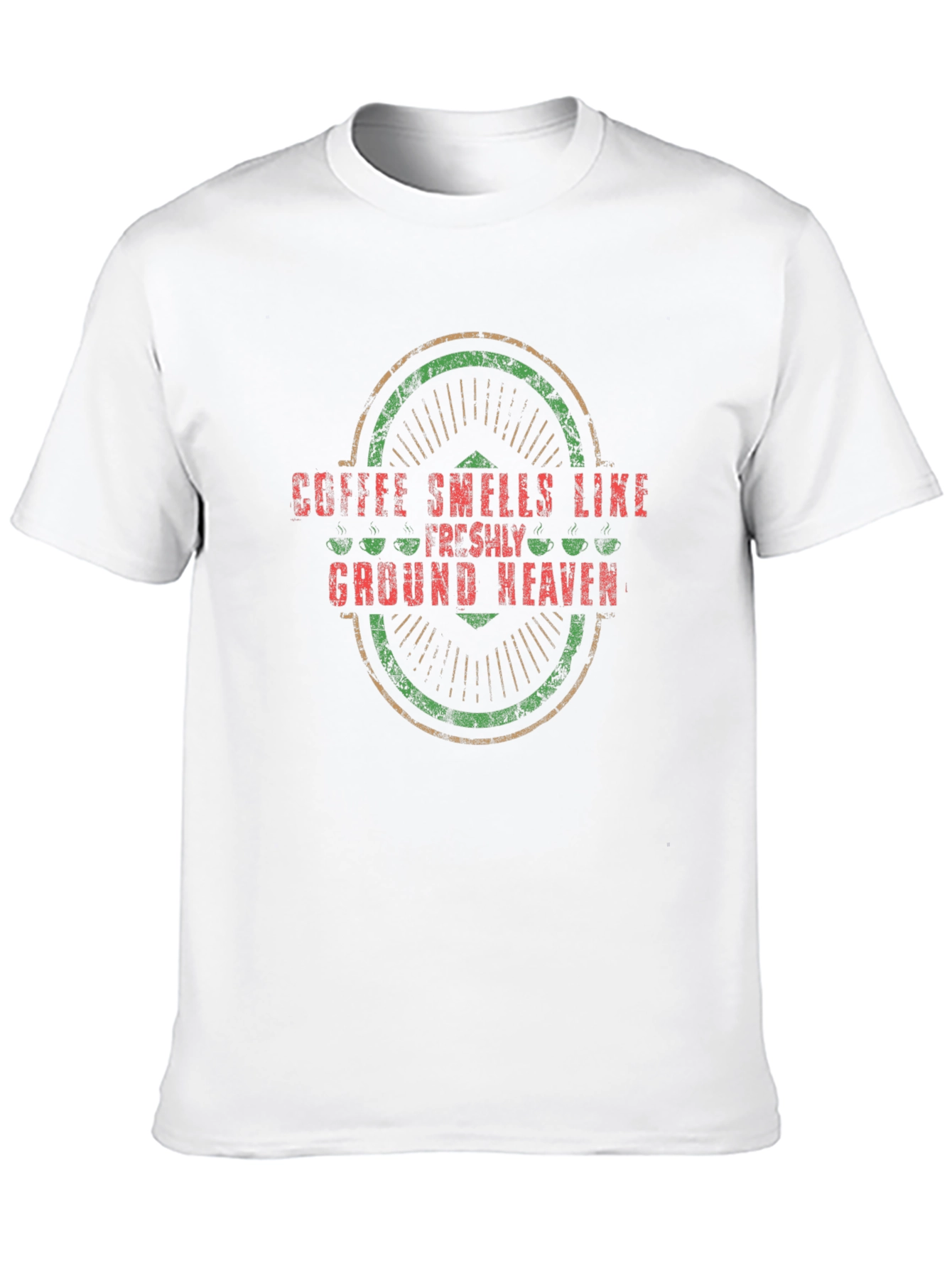 Coffee Smells Like Ground Heaven Graphic Tee