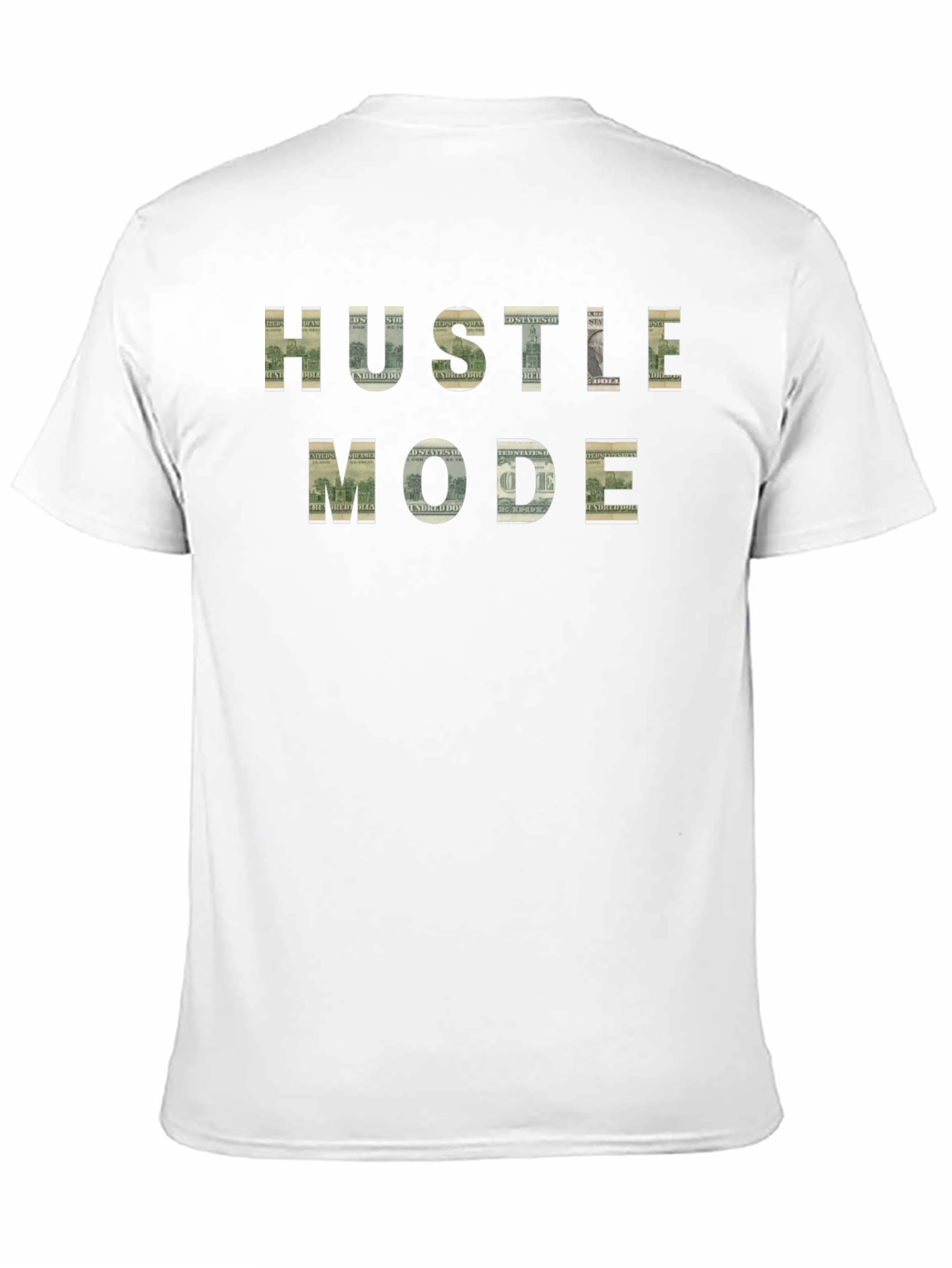 Hustle Mode Black T-Shirt - Money Design