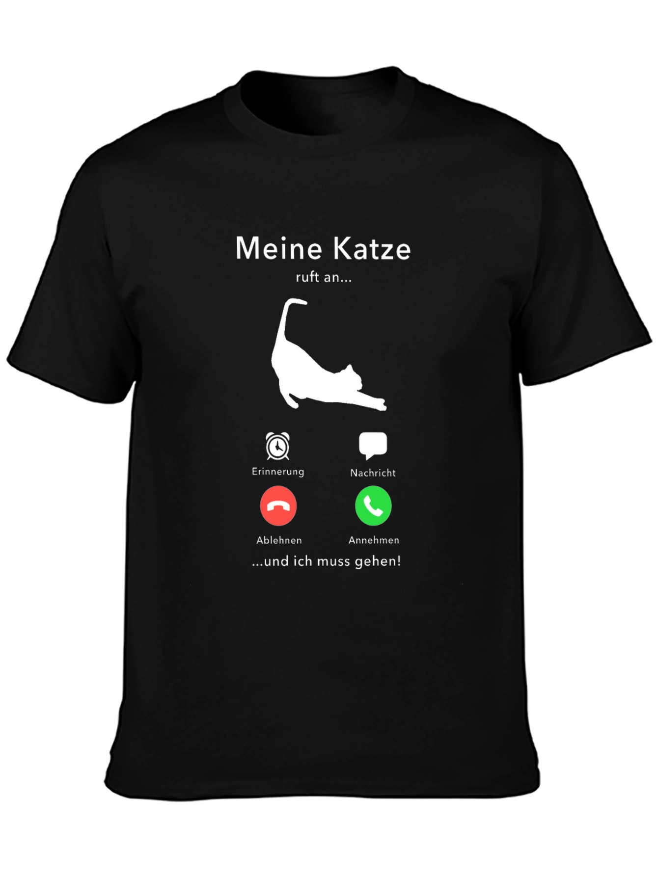 Meine Katze Calls Mens T-Shirt - Cat Lover Tee