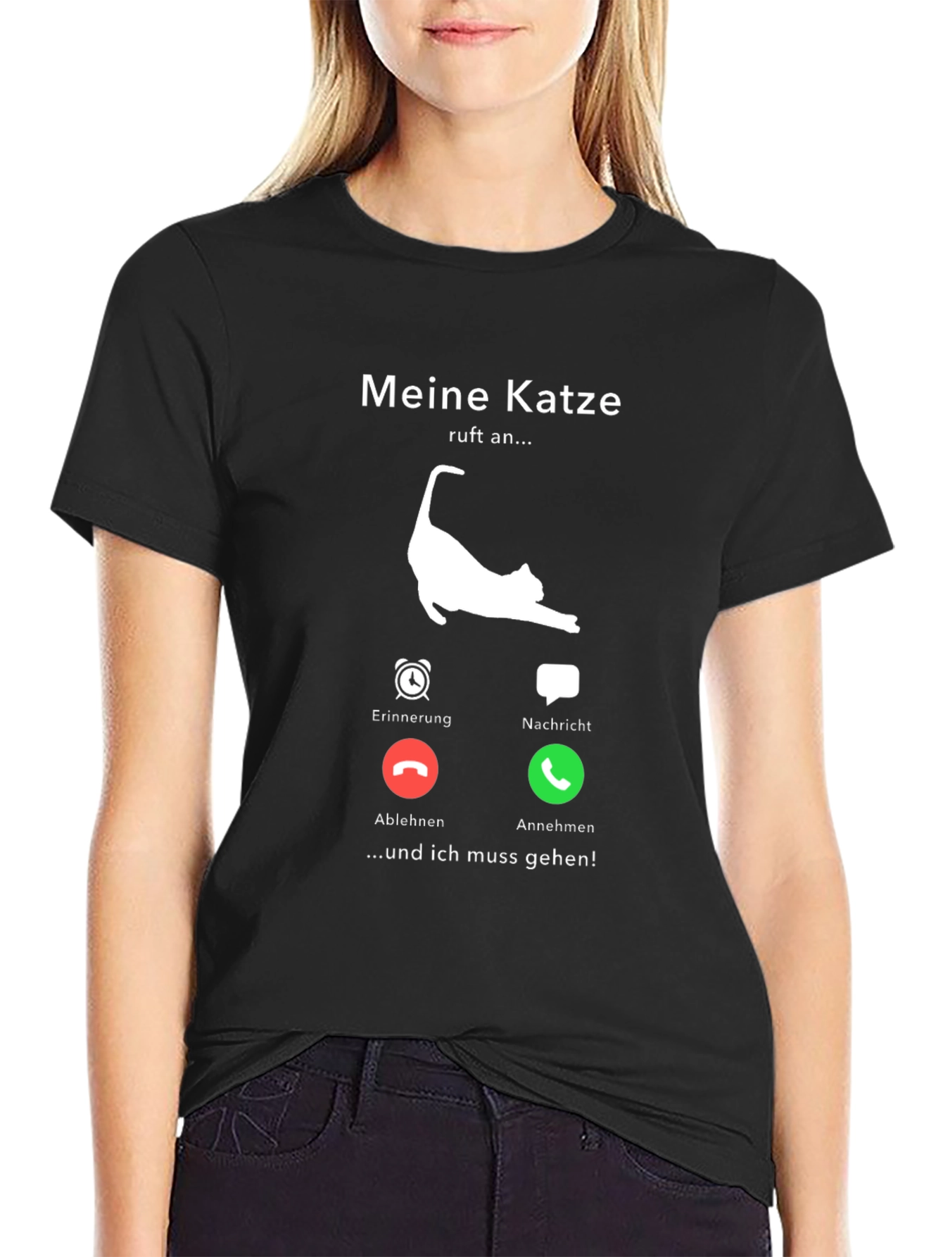 Meine Katze Calls Mens T-Shirt - Cat Lover Tee