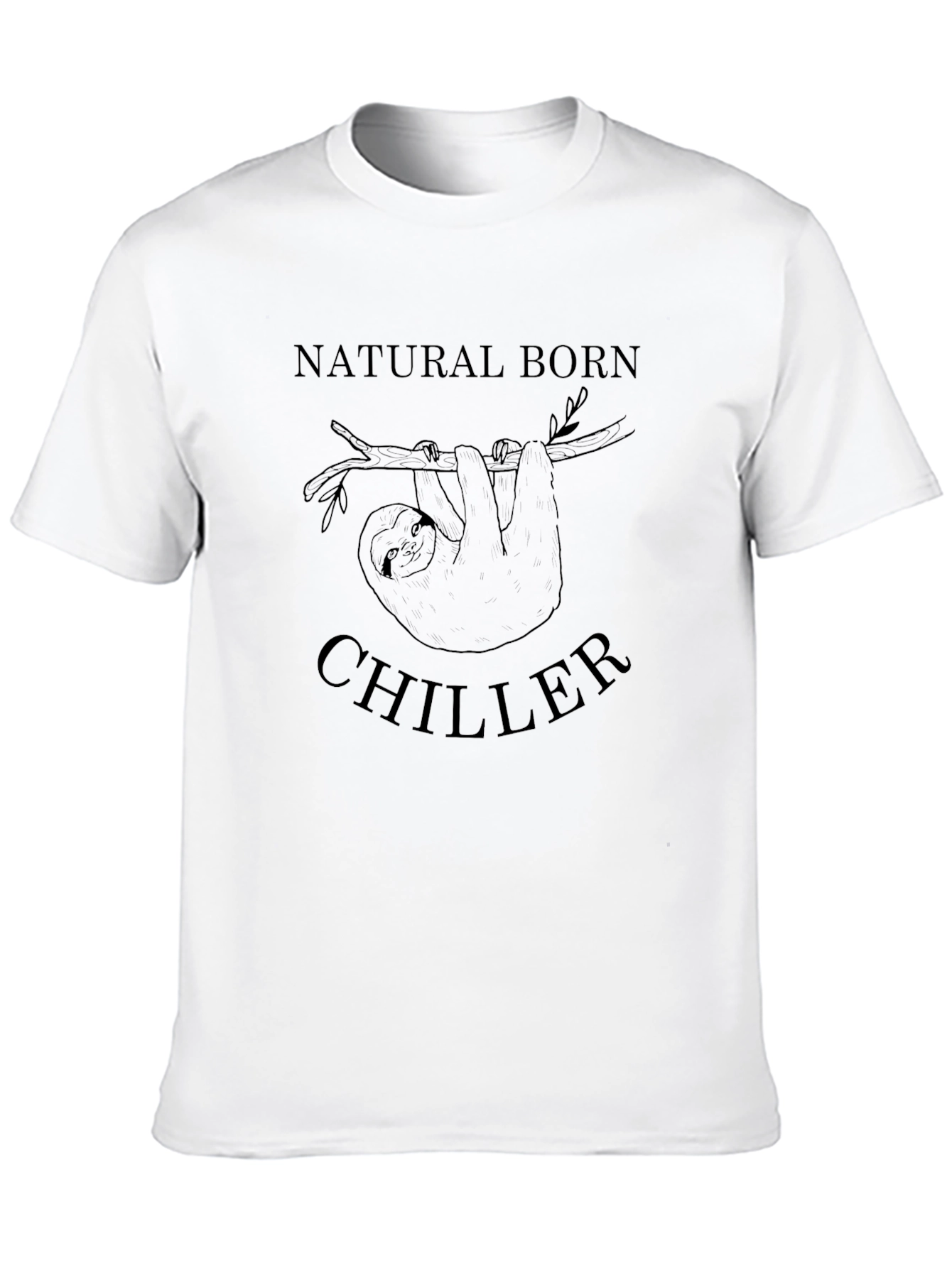 Natural Born Chiller Sloth Graphic T-Shirt