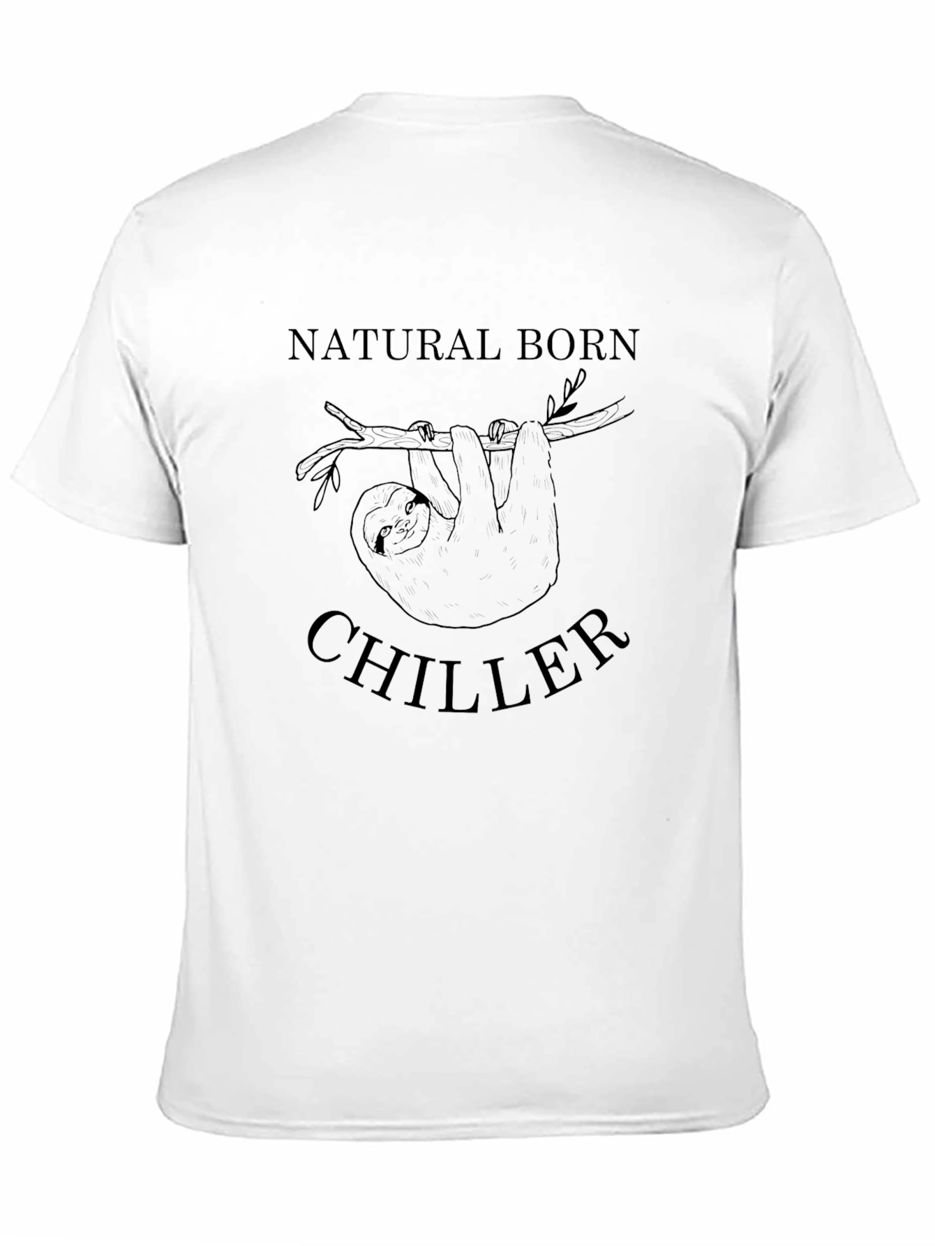 Natural Born Chiller Sloth Graphic T-Shirt