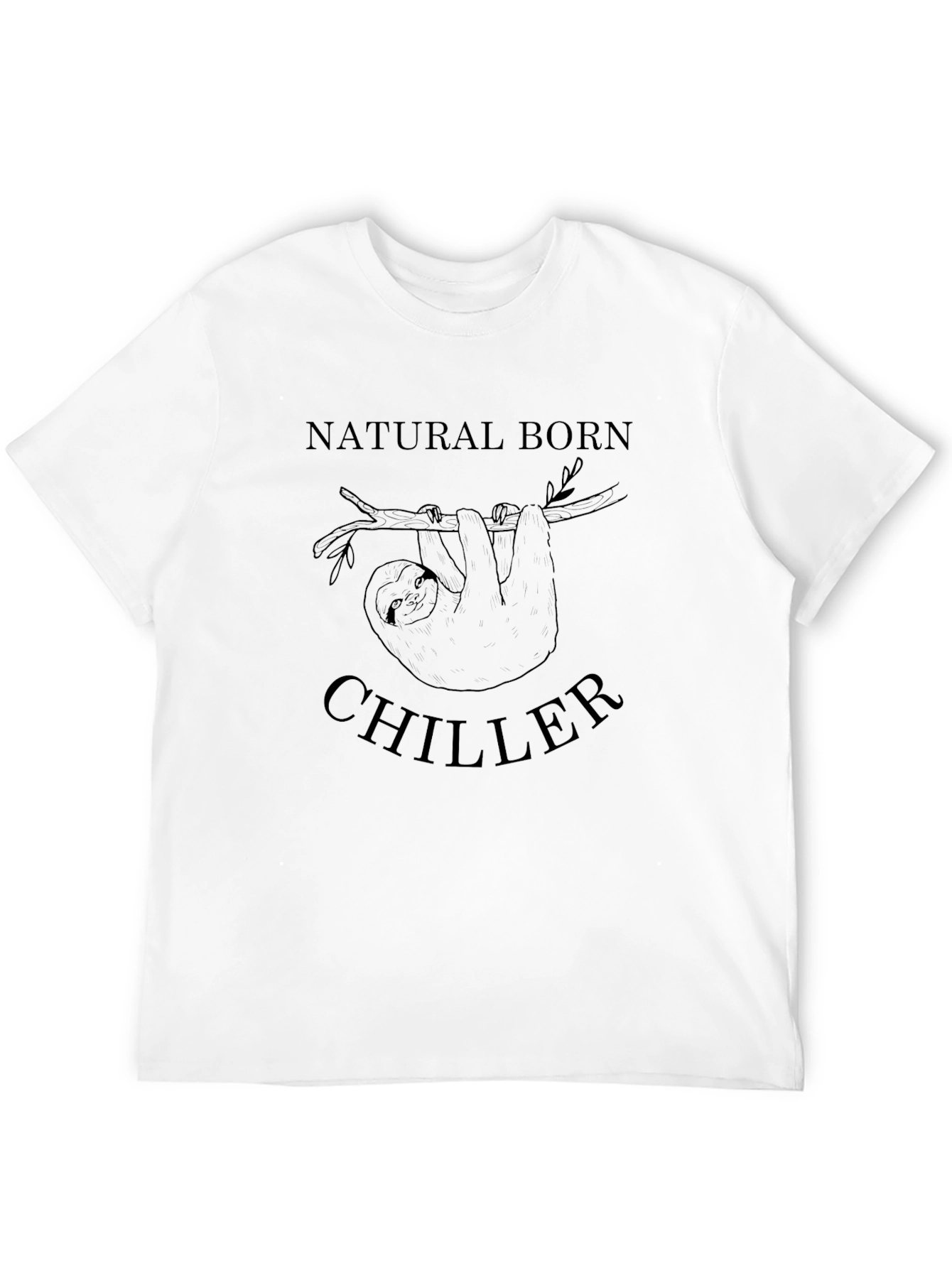 Natural Born Chiller Sloth Graphic T-Shirt
