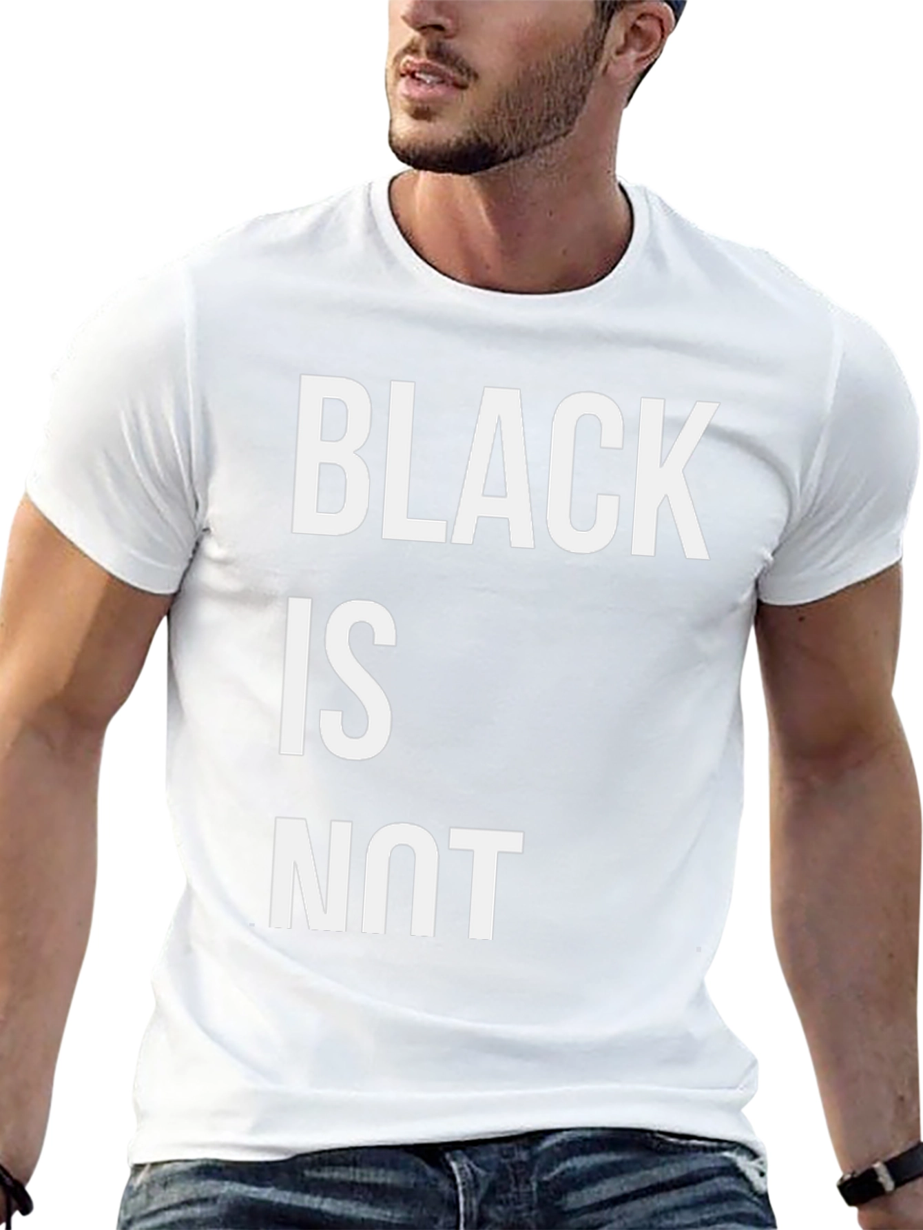 Statement Graphic Tee - Black is NOT