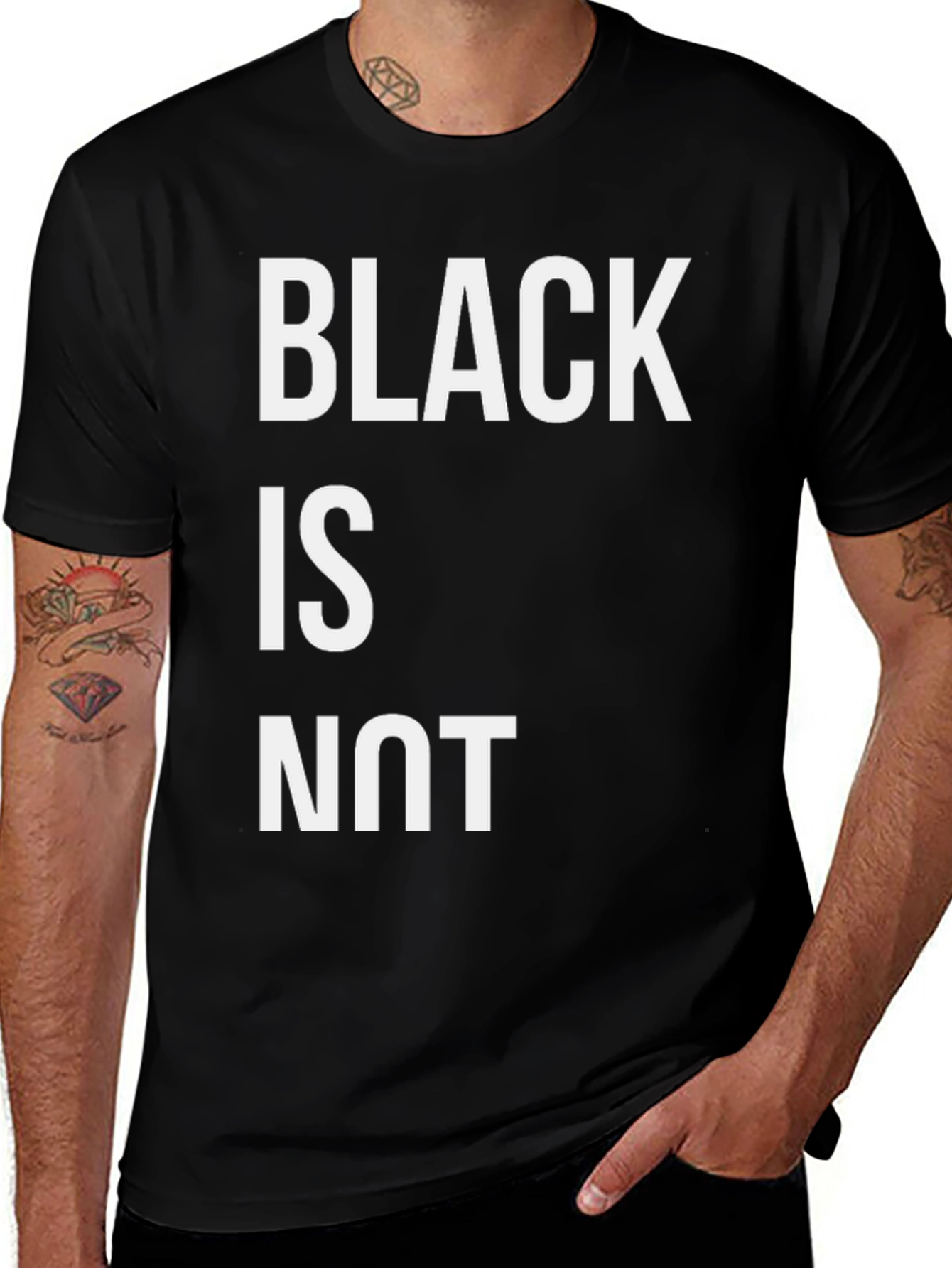 Statement Graphic Tee - Black is NOT