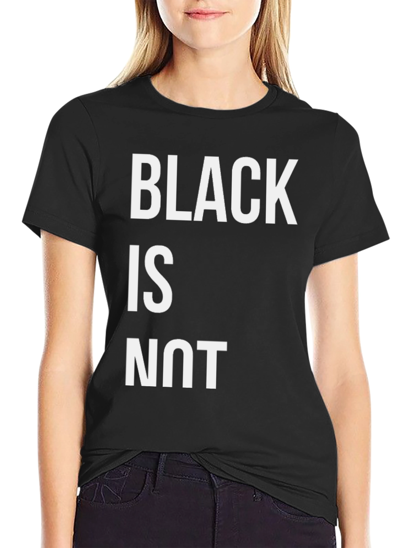 Statement Graphic Tee - Black is NOT