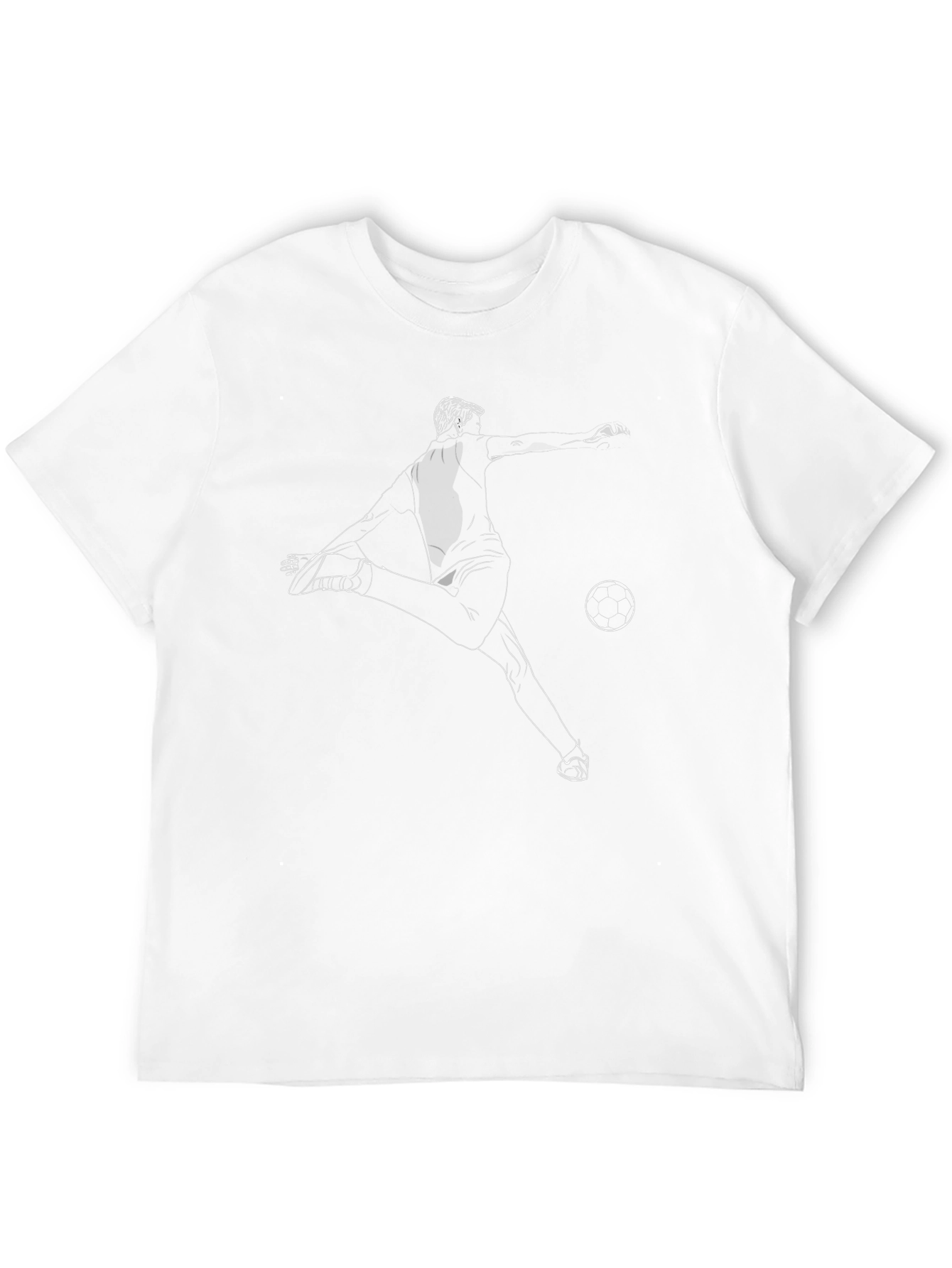 Soccer Kick T-Shirt - Graphic Tee - Black