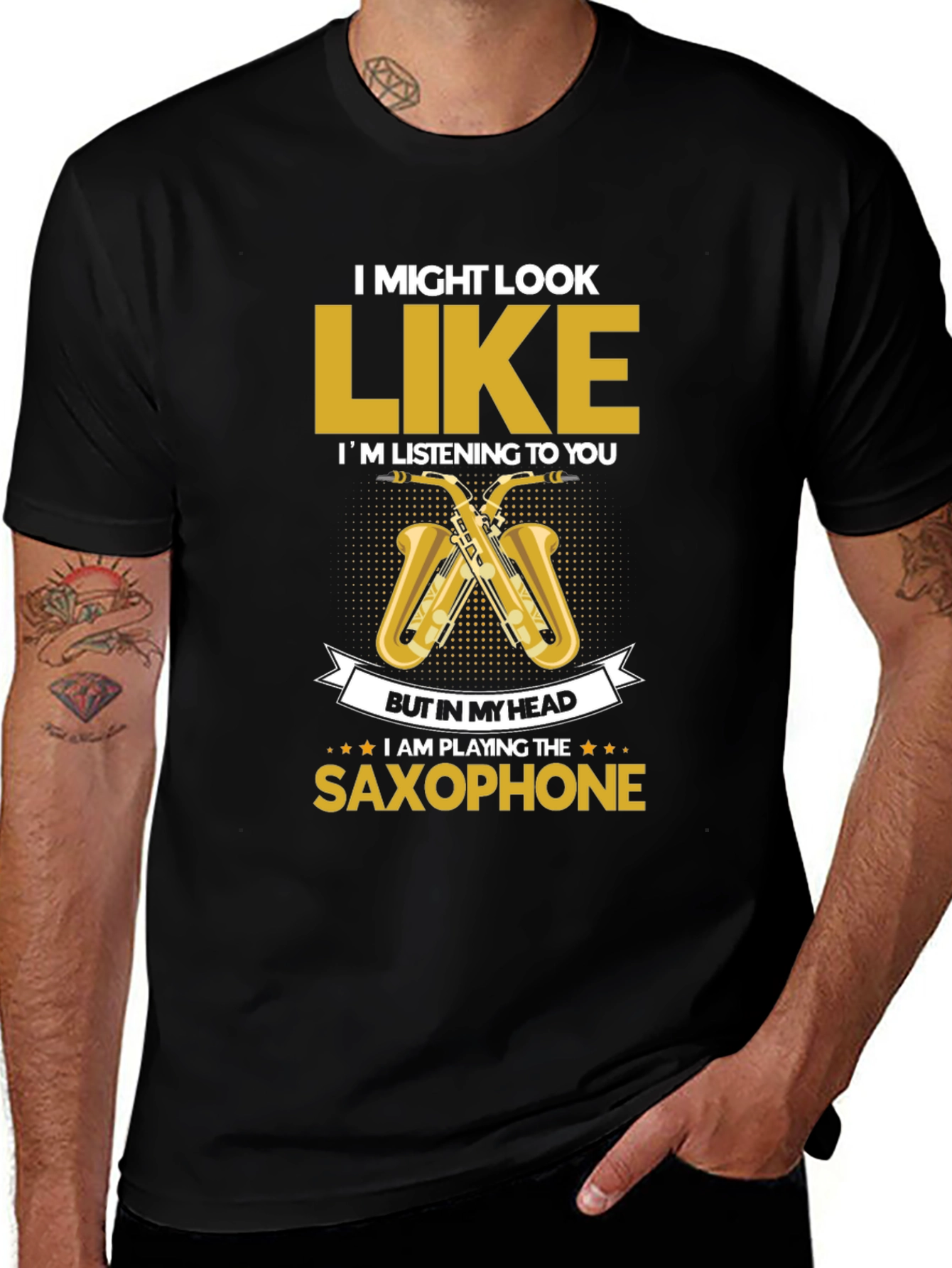 Saxophone Player T-Shirt - Musician Novelty Tee