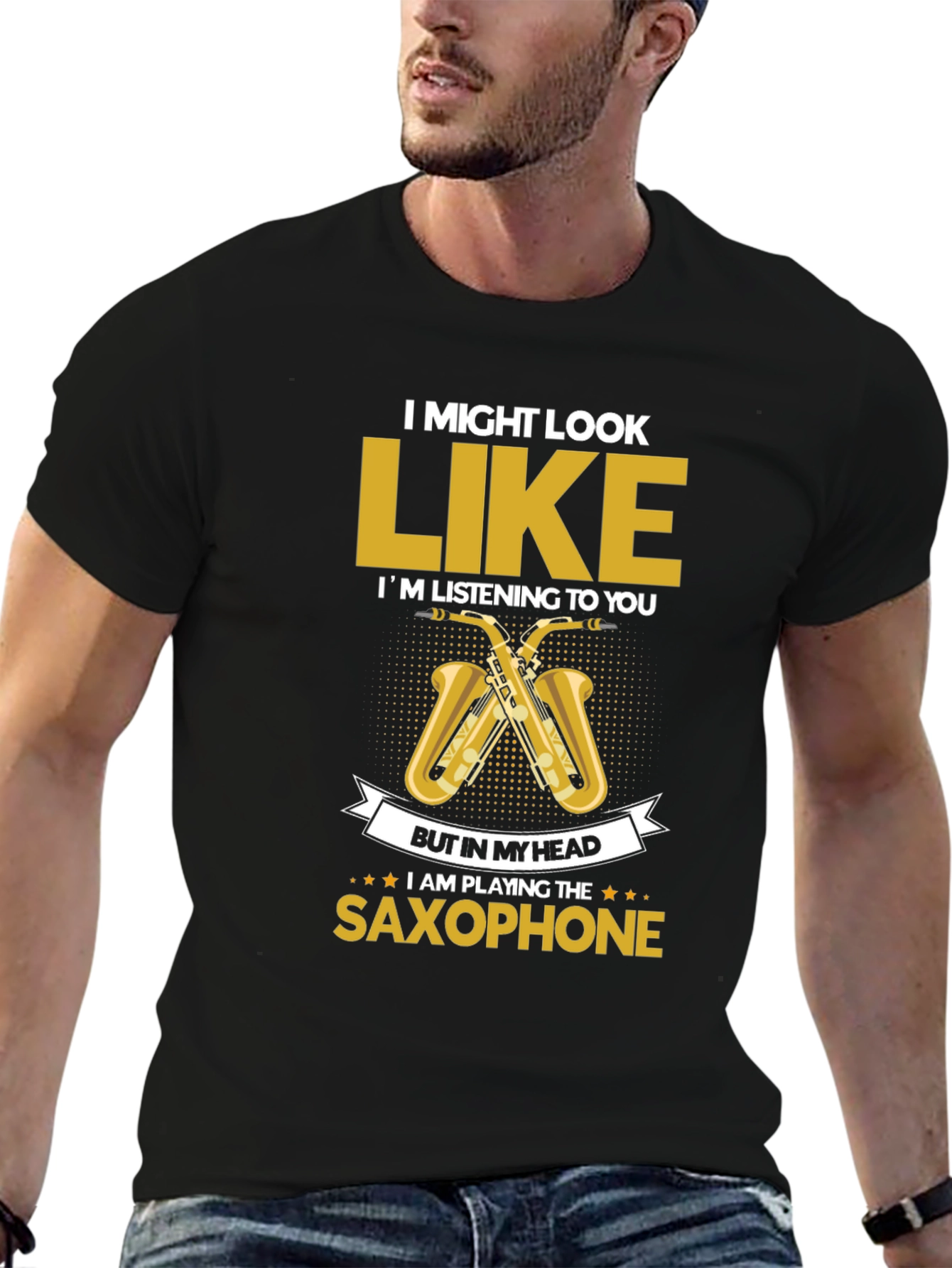 Saxophone Player T-Shirt - Musician Novelty Tee