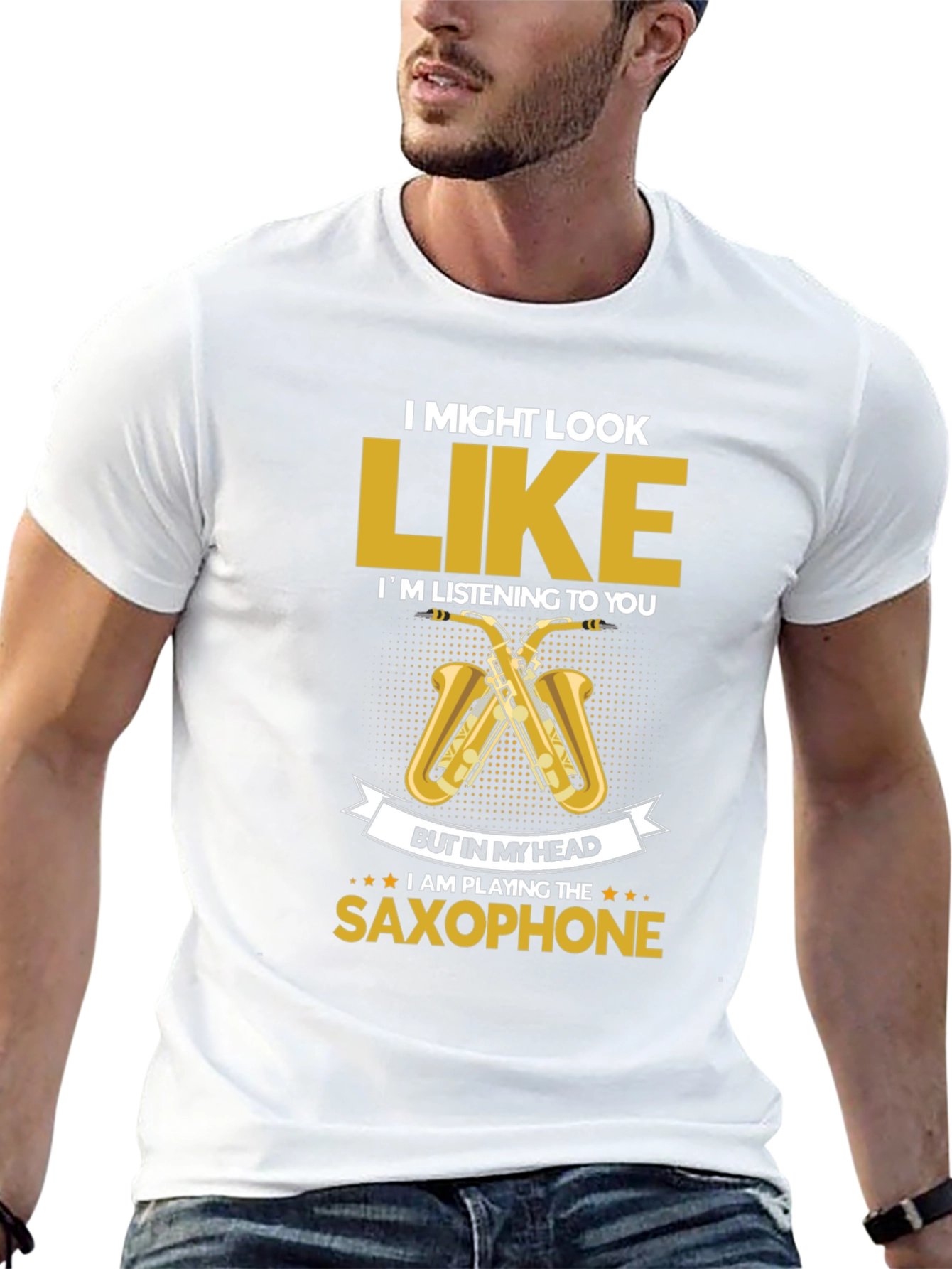 Saxophone Player T-Shirt - Musician Novelty Tee
