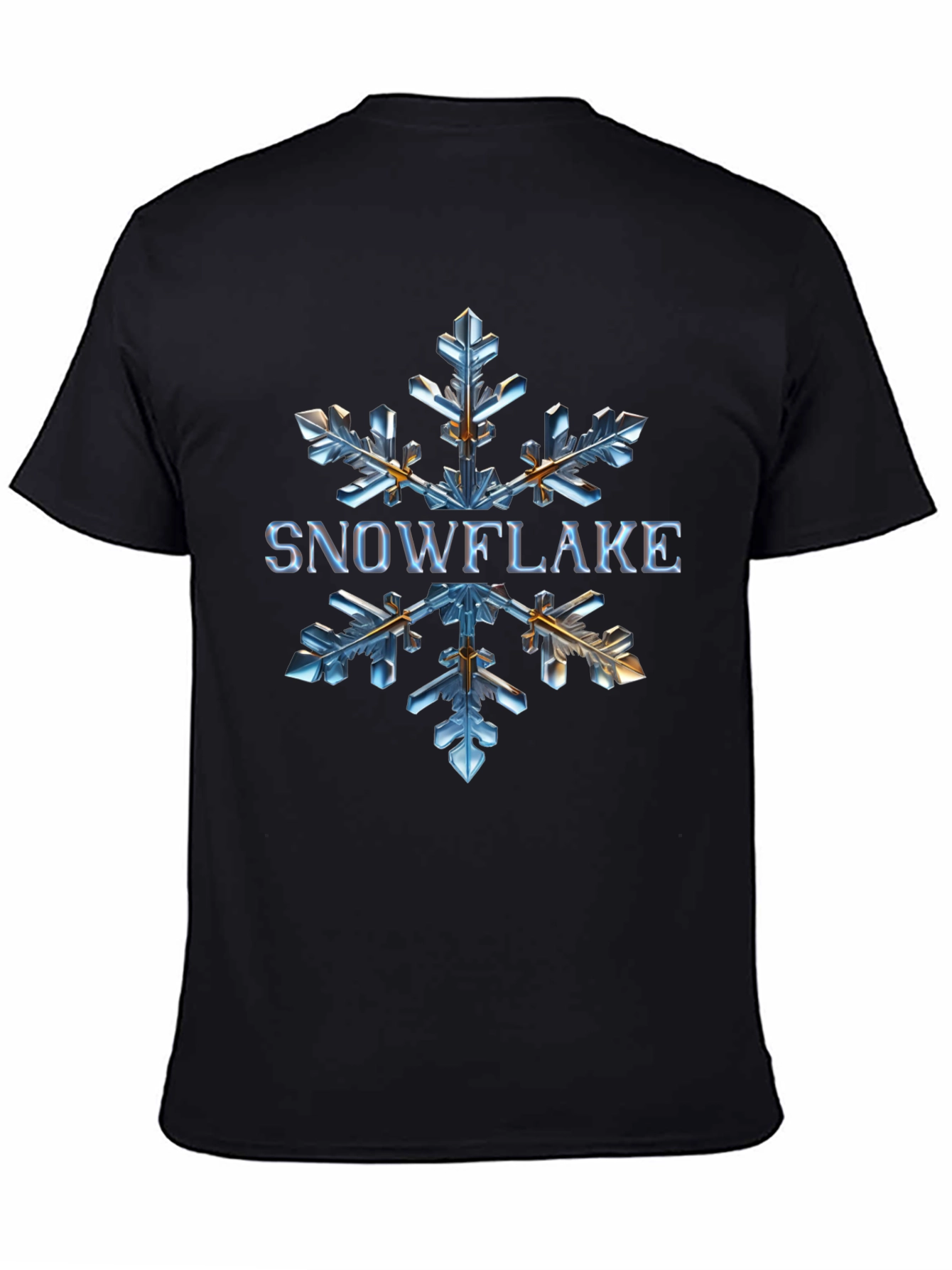 Snowflake Graphic Tee - Unique Winter Design